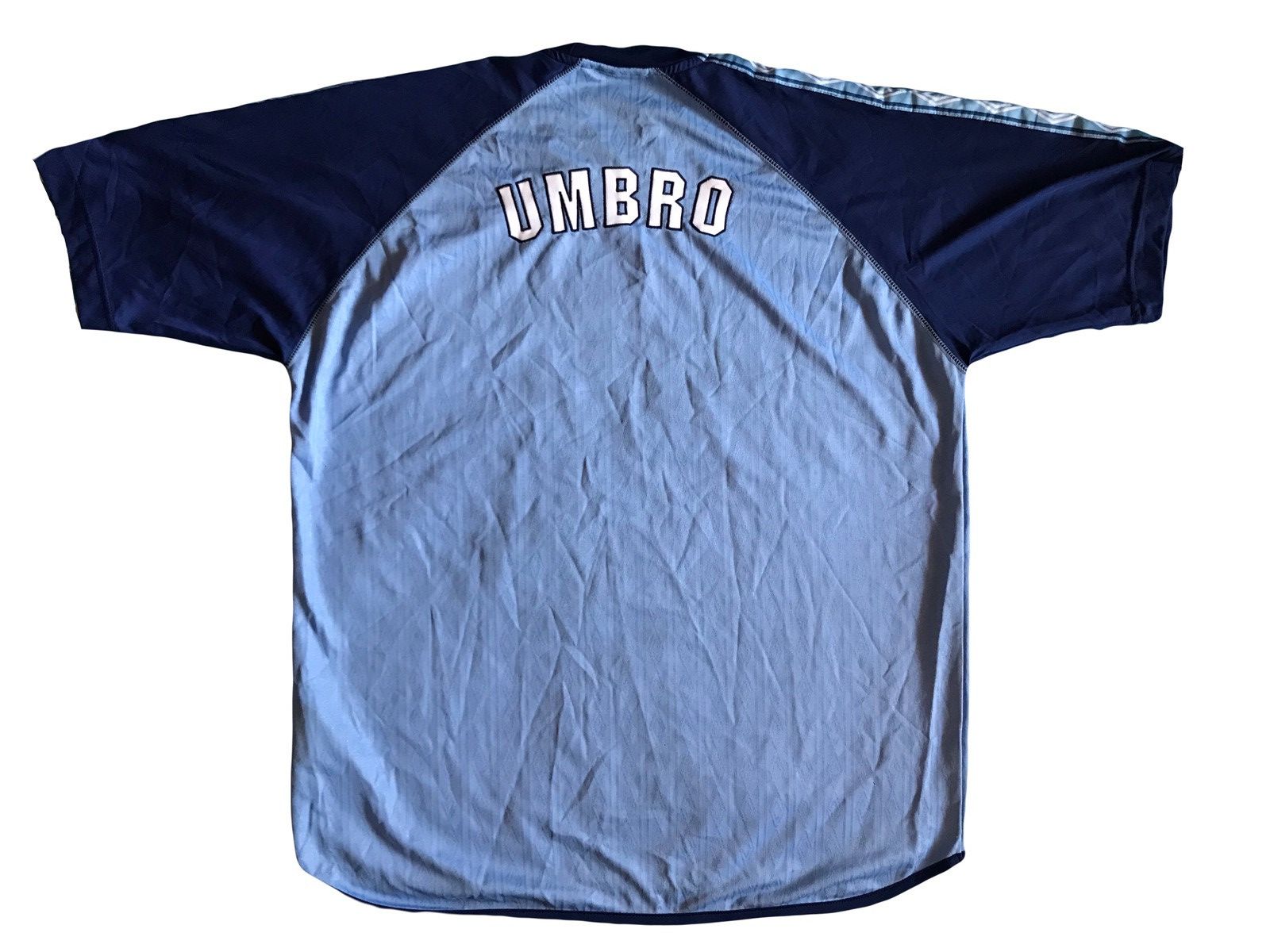 Vintage Vintage Umbro Big Logo Shirt Soccer Jersey Football Size US XL / EU 56 / 4 - 2 Thumbnail