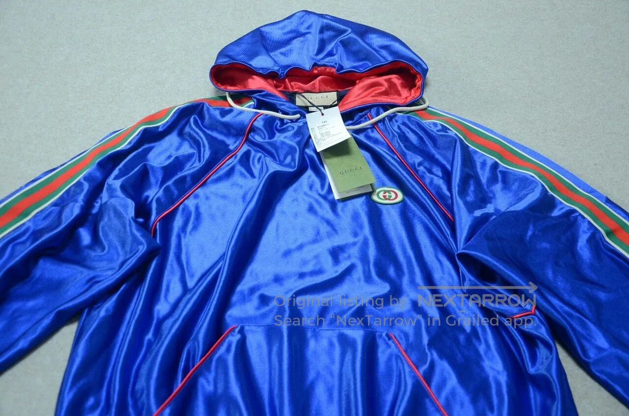Gucci gucci silk hooded sport jacket sweatshirt. Size US M / EU 48-50 / 2 - 2 Thumbnail