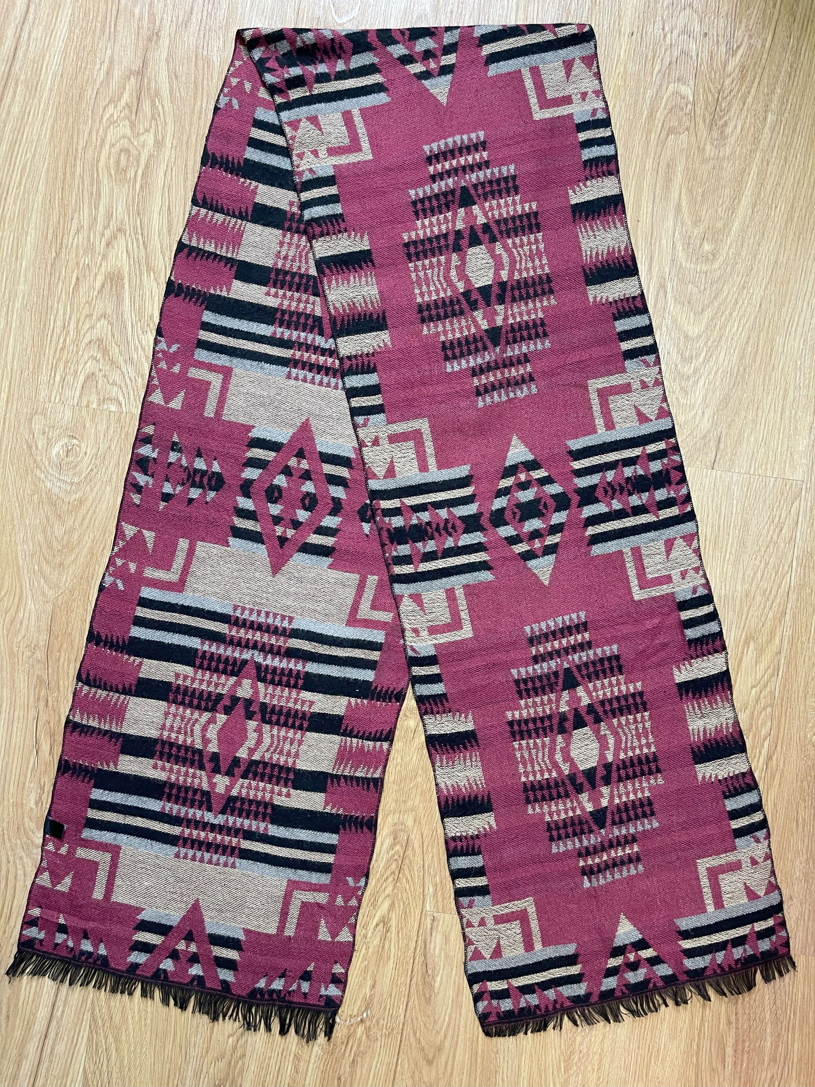 Vintage Vintage Navajo Design Scarf / Muffler - 6098 Size ONE SIZE - 7 Thumbnail