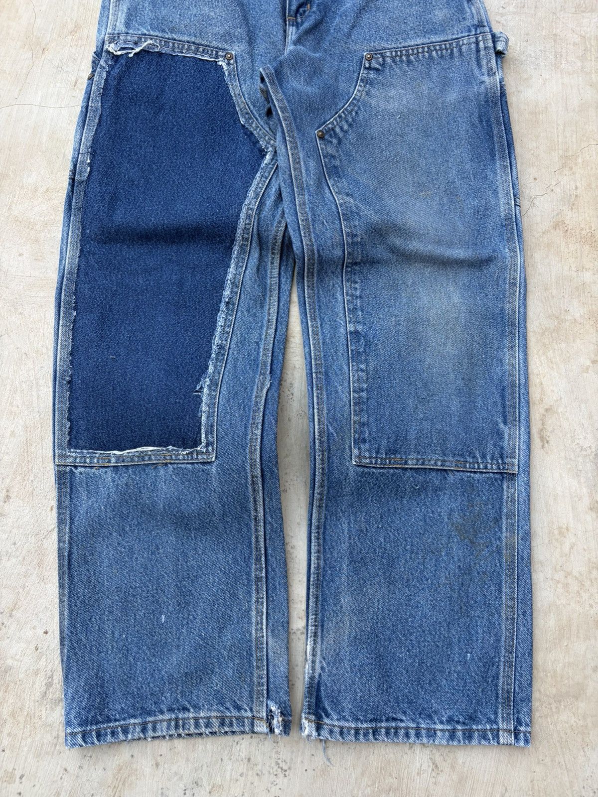 Carhartt Vintage 00s Carhartt Double Knee Denim Distressed Panel Size US 32 / EU 48 - 3 Thumbnail