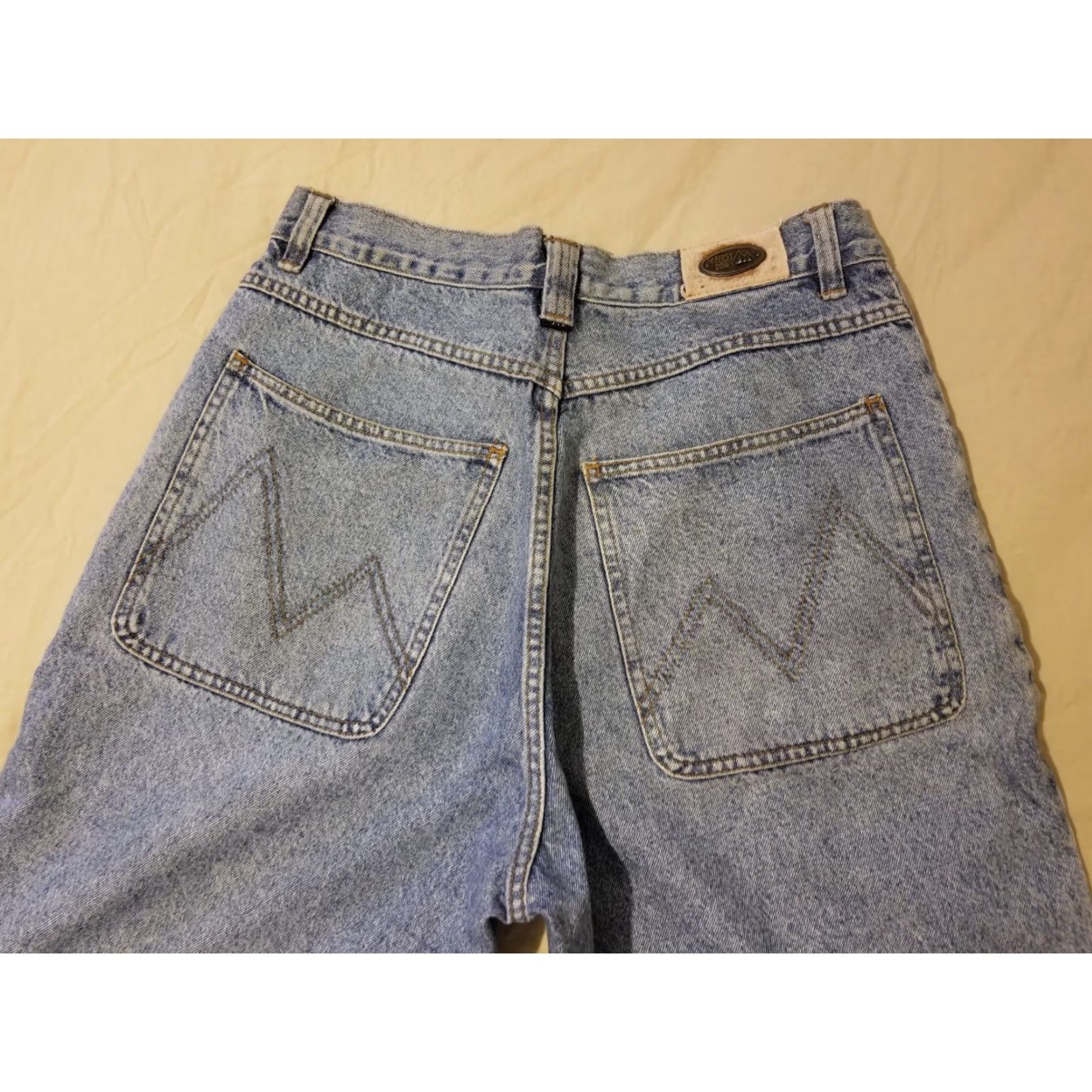Vintage VINTAGE First Down Mens Bermuda Shorts Denim 34 32 90s Hip Hop Blue Cotton Baggy Pocket 5-Pocket Style Casual Summer Spring Mens Size US 34 / EU 50 - 3 Thumbnail