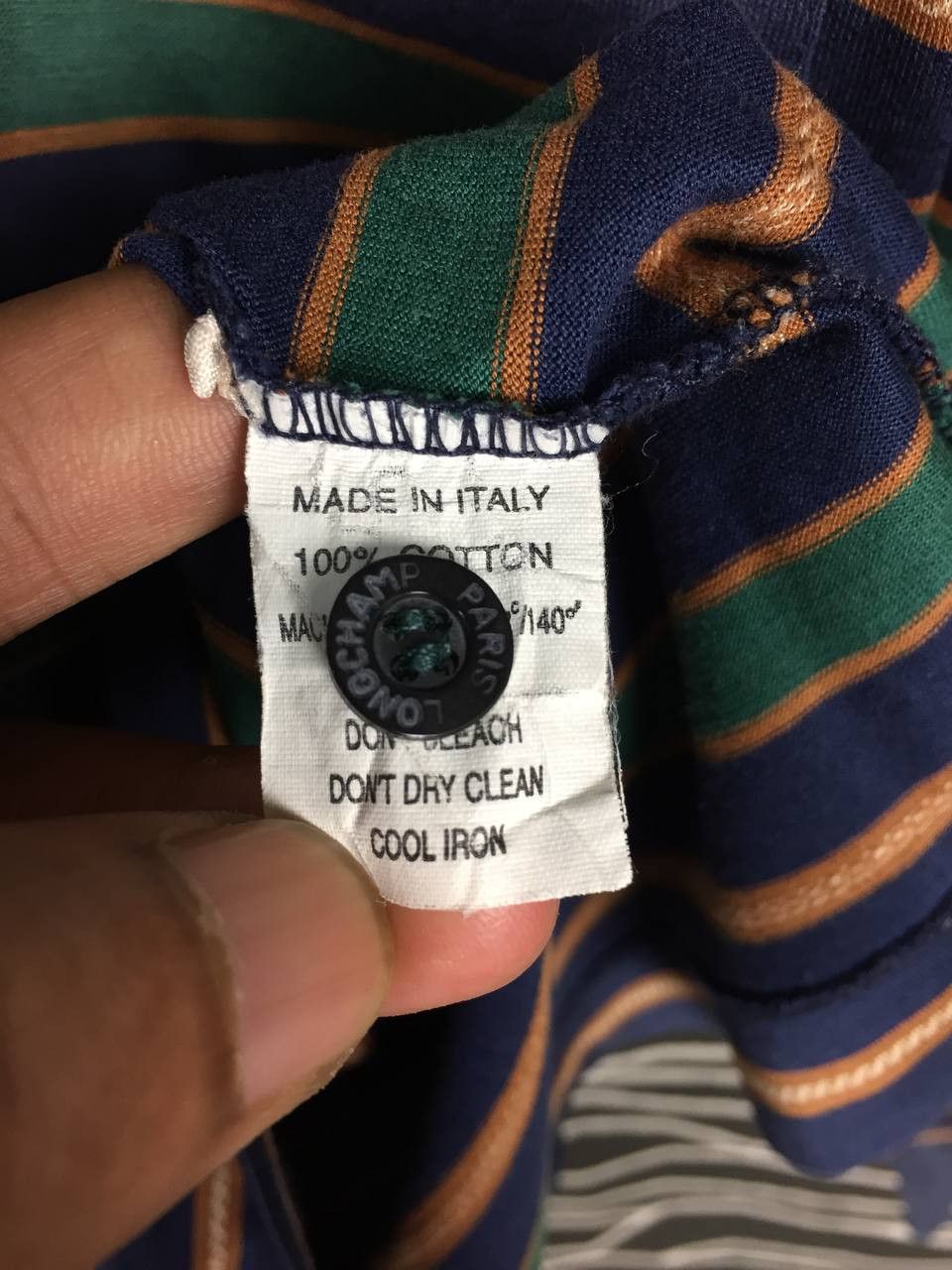 Longchamp × Vintage Vtg Longchamp Paris Made In Italy Longsleeve Polo Tee Size US M / EU 48-50 / 2 - 14 Thumbnail