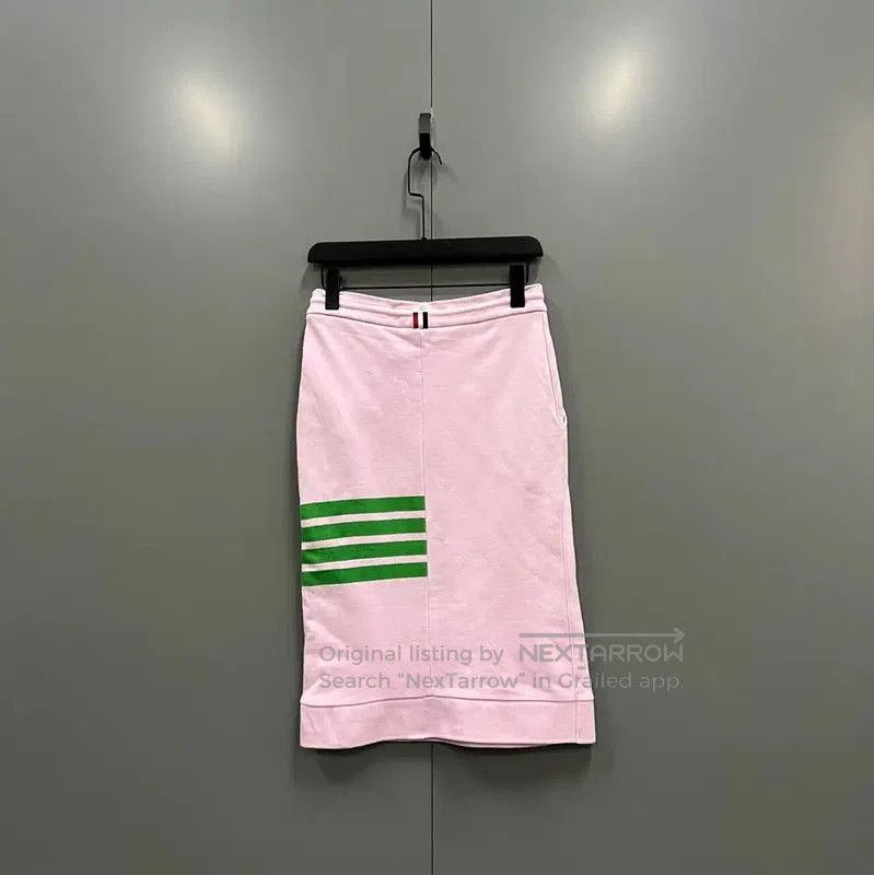 Thom Browne Thom Browne Pink Cotton Midi Skirt for Women . Size 28" / US 6 / IT 42 - 3 Thumbnail