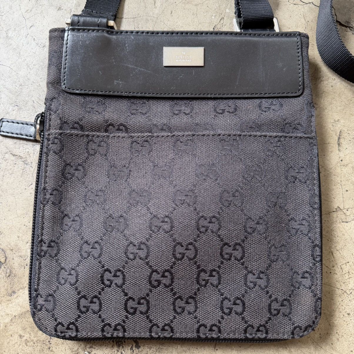 Gucci Gucci - Monogram Canvas Small Crossbody Bag Size ONE SIZE - 3 Thumbnail