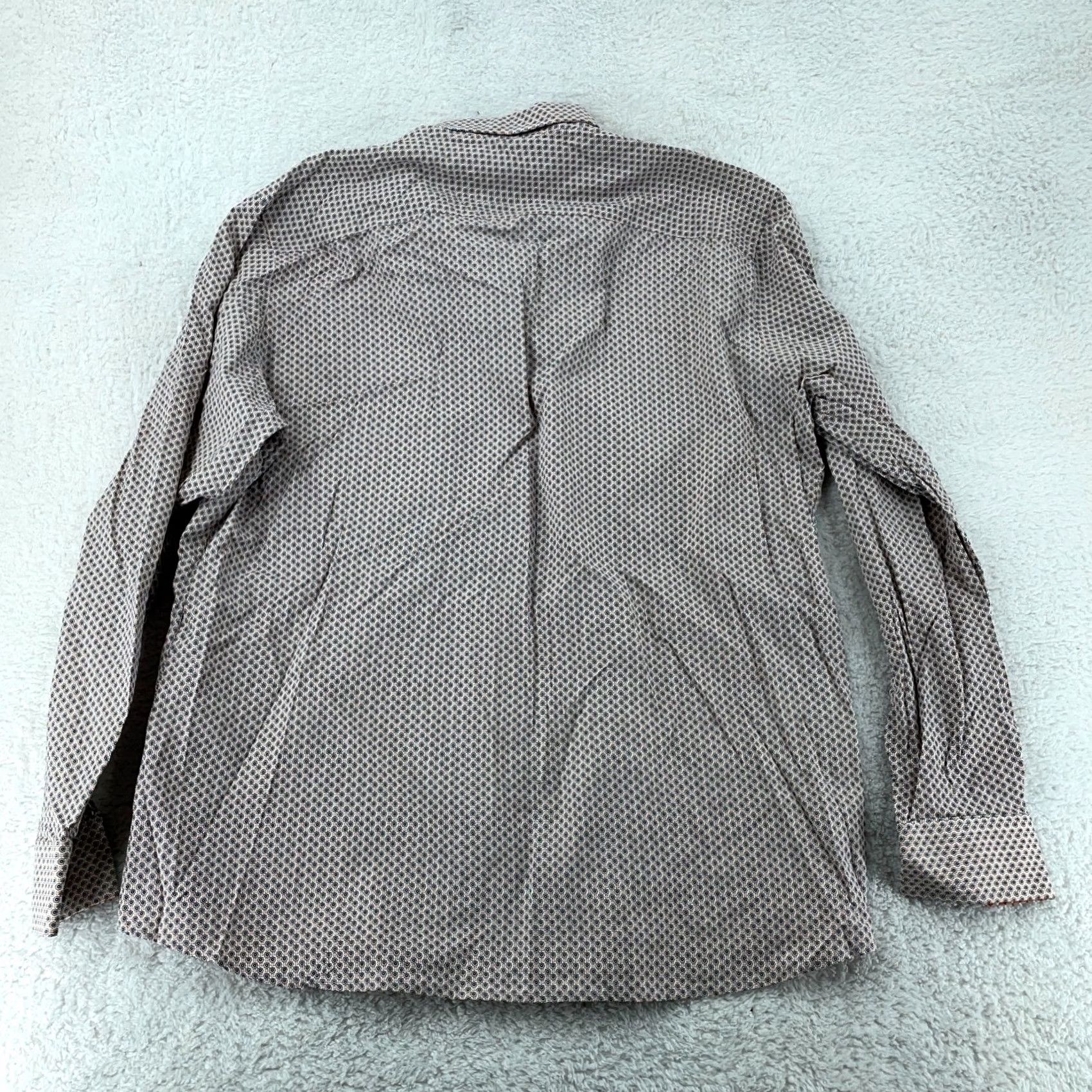 Johnston & Murphy Johnston & Murphy Shirt Mens XL Multi Geo Print XC4 Button-Down Easy Care Breathable Pockets Casual Geometric Size US XL / EU 56 / 4 - 5 Thumbnail