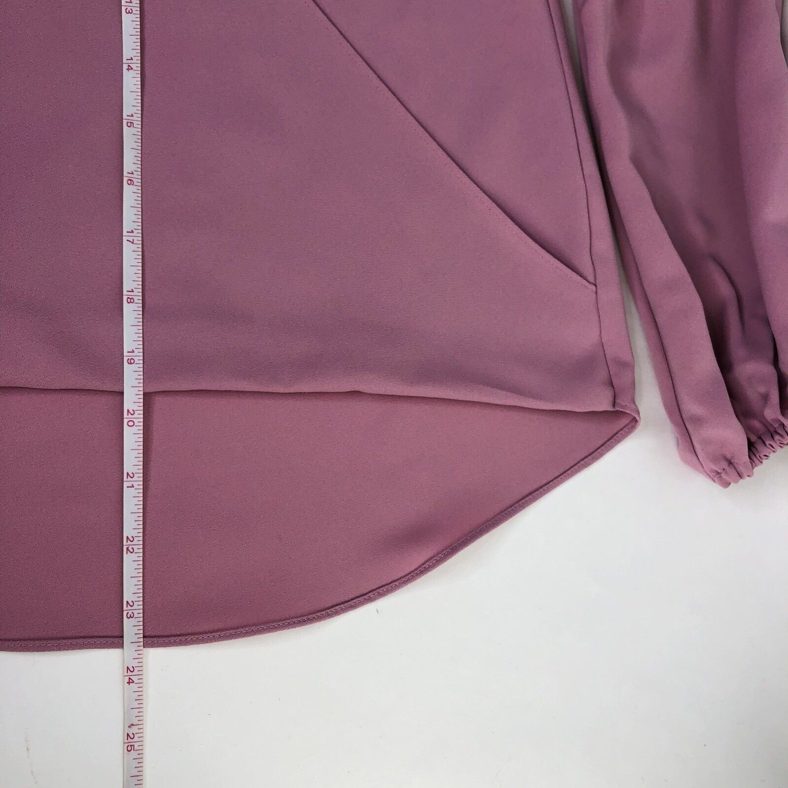 Bar III Bar III Womens Pink Blouse S Shirt Balloon Sleeve Wrap Size S / US 4 / IT 40 - 9 Thumbnail