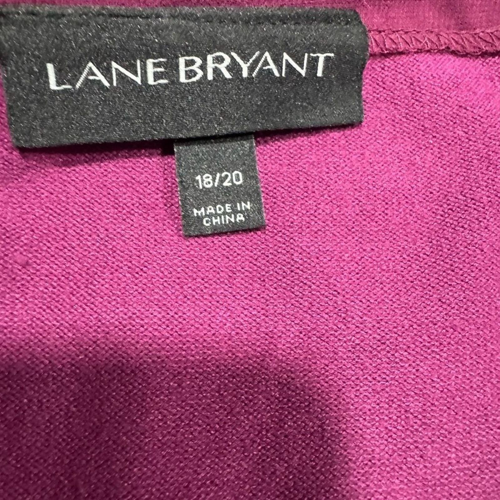 size? Lane Bryant Plus V-Neck Sweater sz 2X Faux Layered # E843 Size XXL / US 16-18 / IT 52-54 - 4 Thumbnail