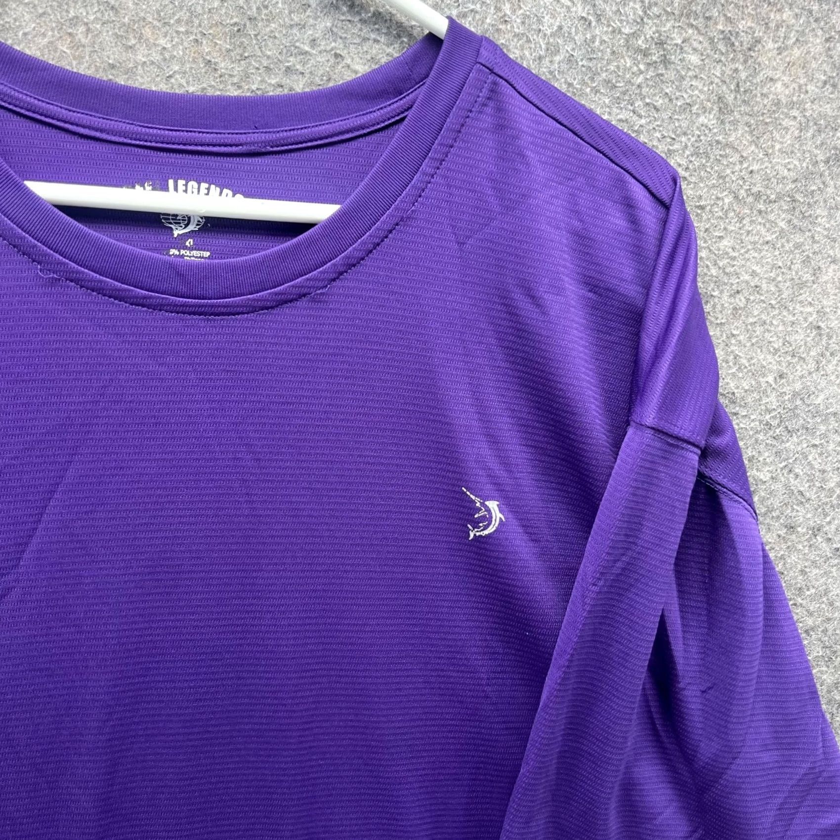 Vintage Reel Legends Shirt Mens 2XL Purple Lightweight Tagless Performance Tee Top Size US XXL / EU 58 / 5 - 4 Thumbnail