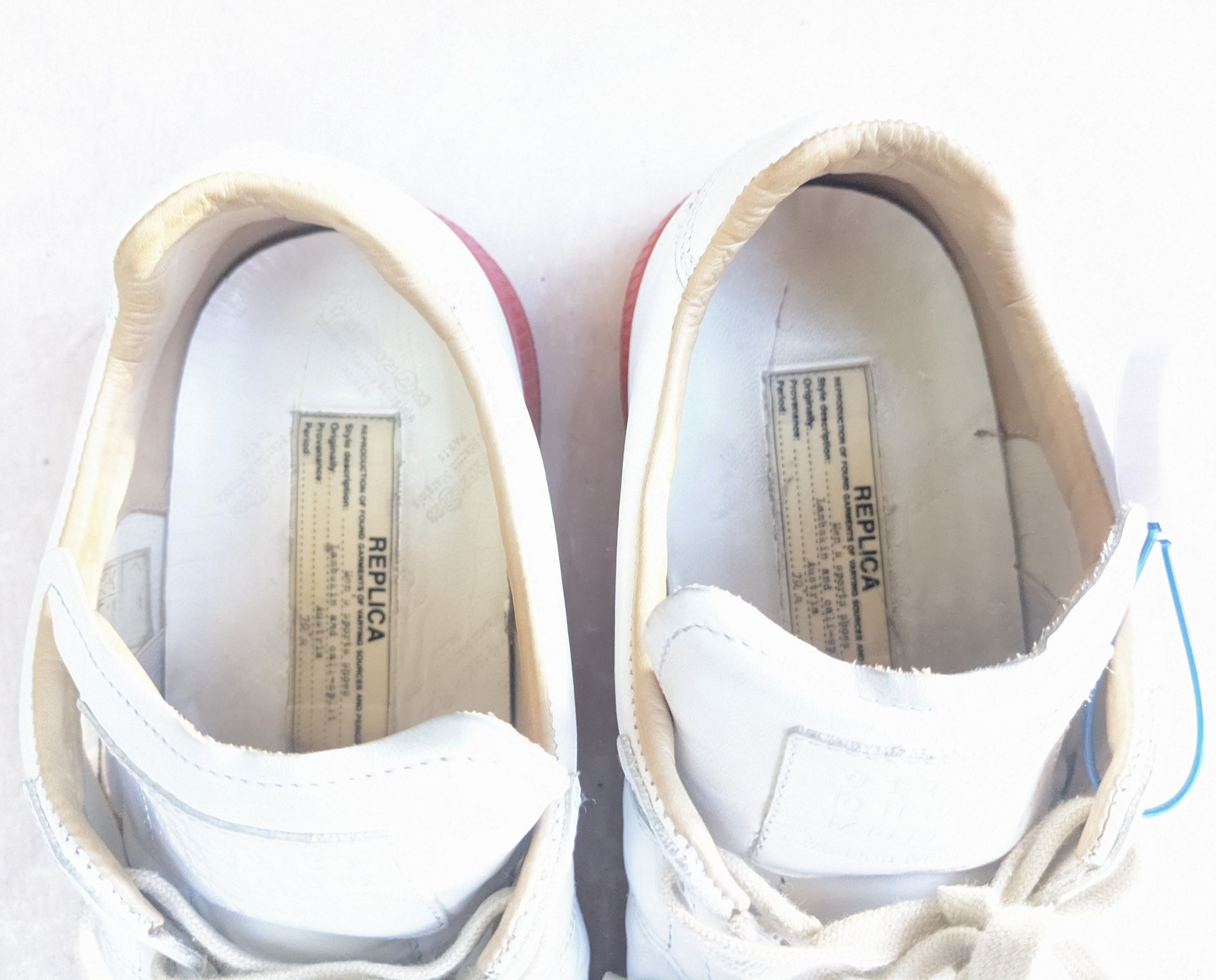 Maison Margiela Maison Margiela Replica GAT White Red 11 44 Leather Size US 11 / EU 44 - 8 Thumbnail