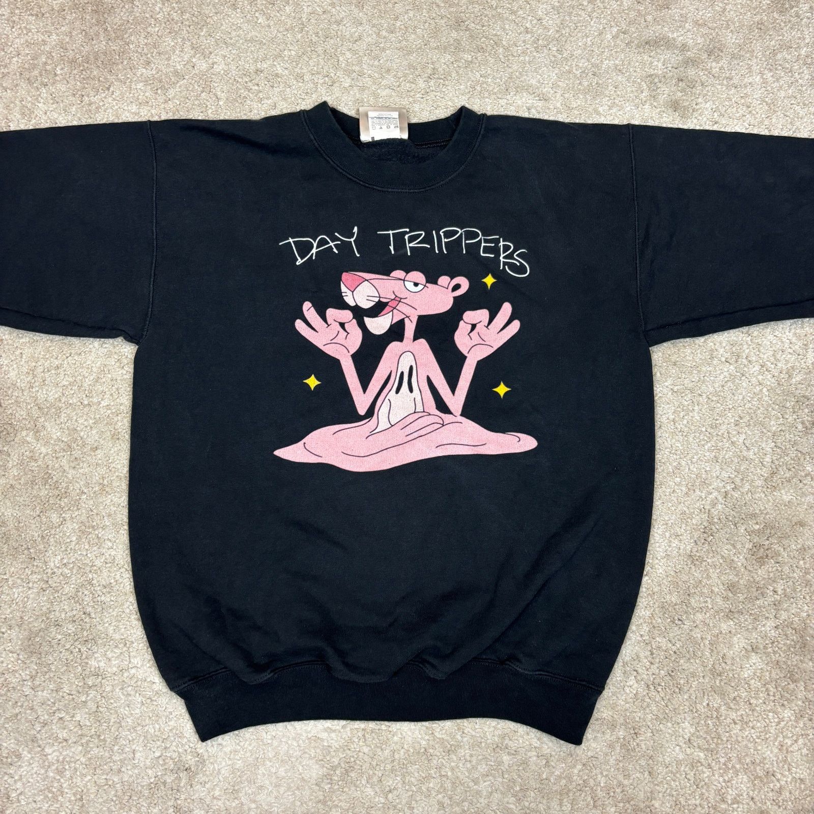 Vintage Vintage Pink Panther Day Trippers Psychedelic Sweatshirt S Size US S / EU 44-46 / 1 - 2 Thumbnail