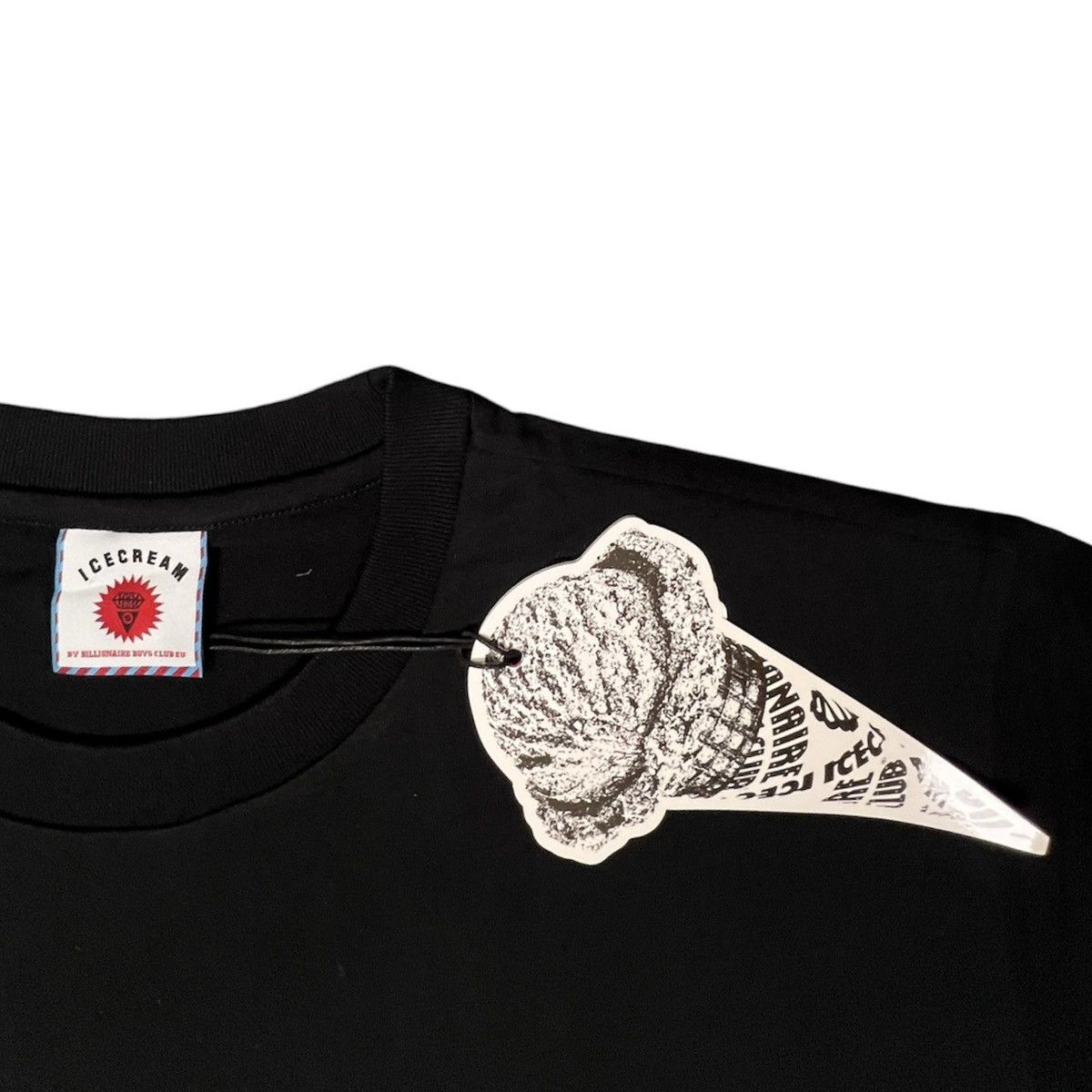 Icecream ICE CREAM Wood Grain Running Dog Logo T-Shirt - Black Size US XXL / EU 58 / 5 - 6 Thumbnail