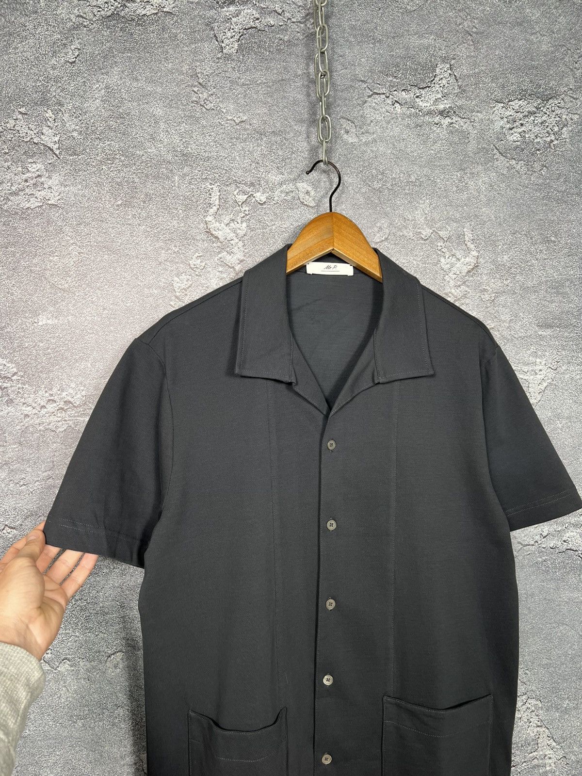Mr P. Mr. Porter Hawaii Cotton Gray Shirt Polo Size US M / EU 48-50 / 2 - 2 Thumbnail