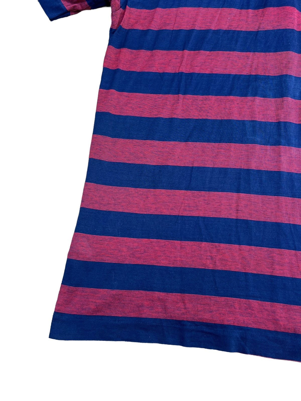 Celine Vintage Celine Paris Made in Italy Border Striped Polo Shirt Size US S / EU 44-46 / 1 - 14 Thumbnail