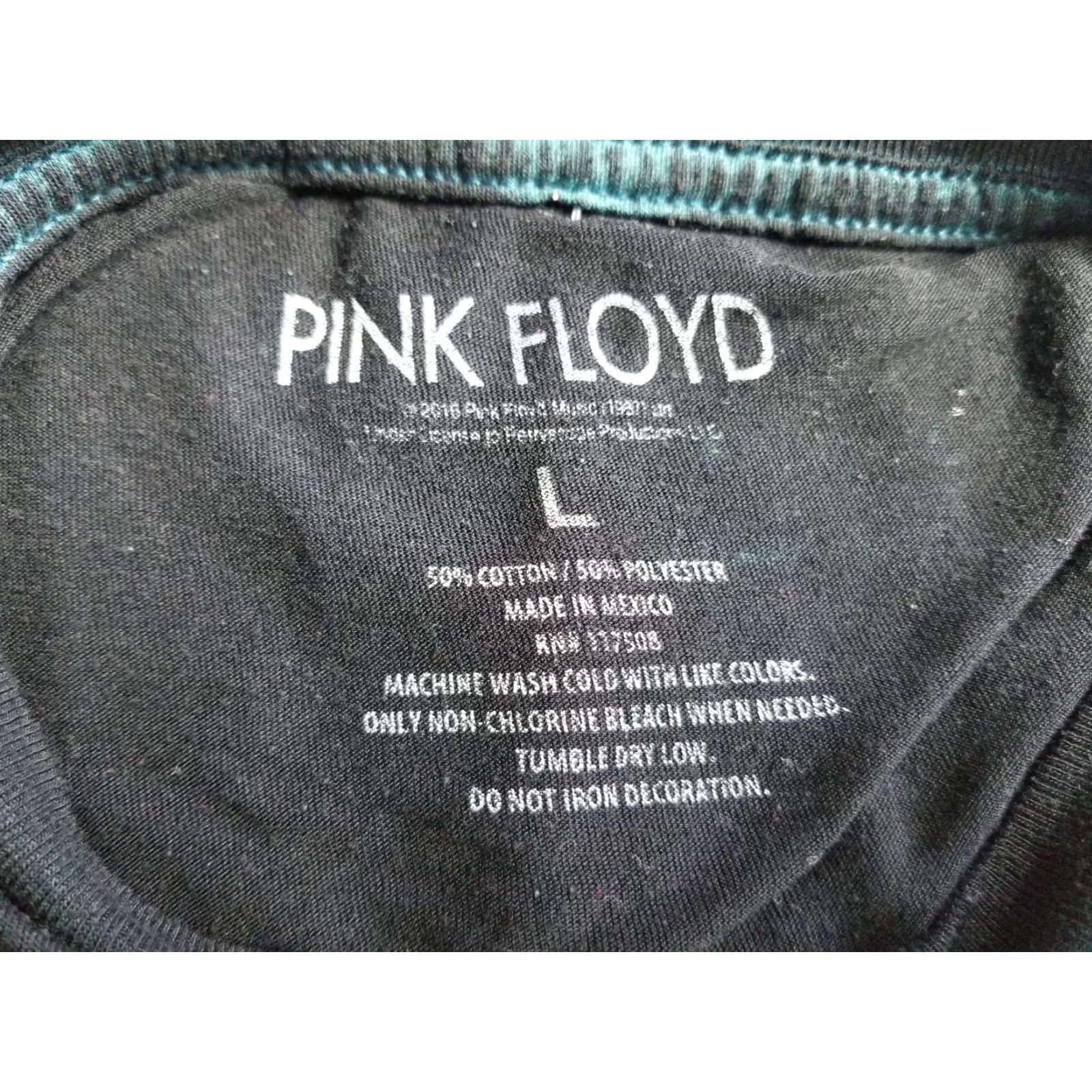 Vintage Pink Floyd T-Shirt Mens Large The Dark Side of the Moon Black Tie Dye Graphic Tee Rock'n'Roll Size US L / EU 52-54 / 3 - 7 Thumbnail