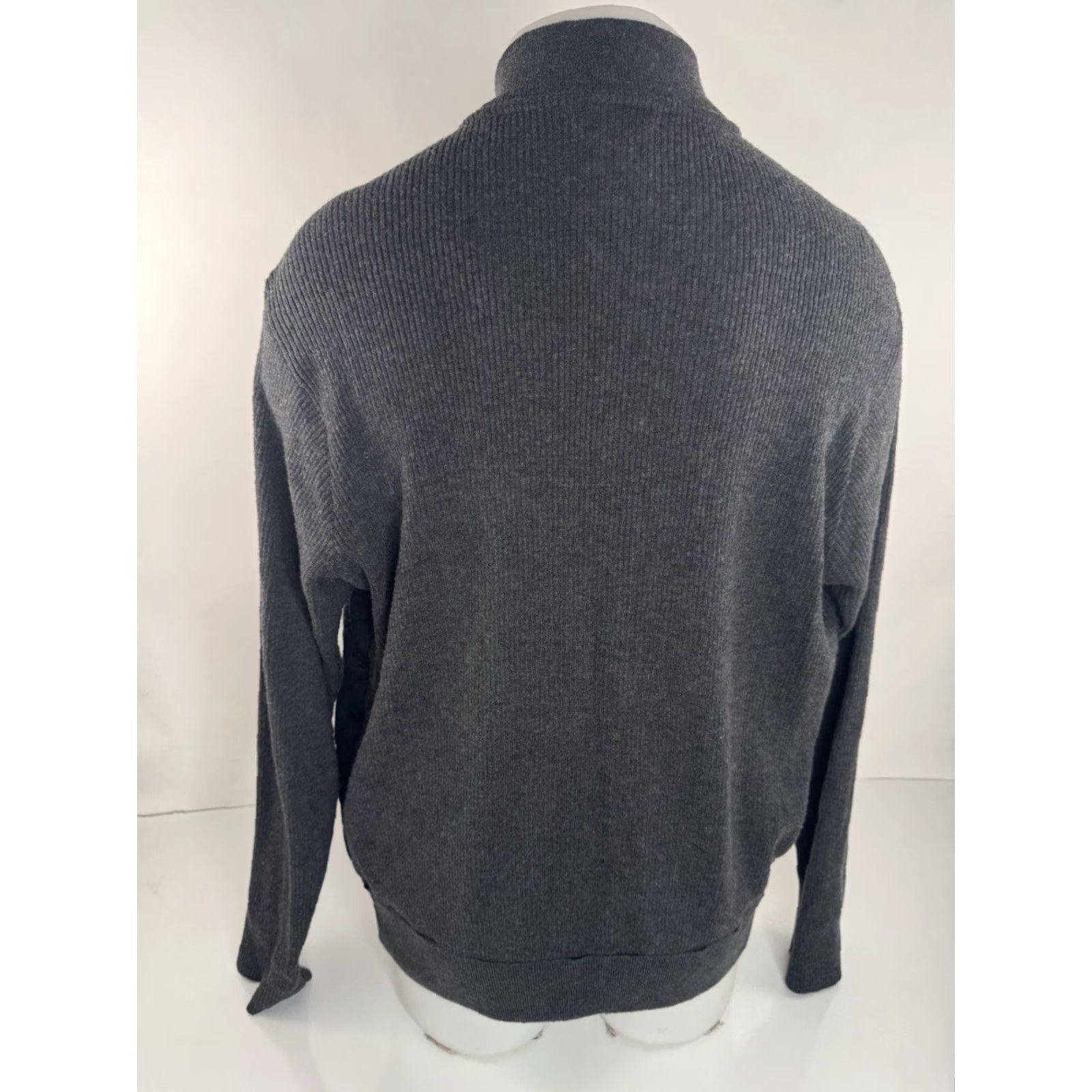 Peter Millar PETER MILLAR Merino Wool Quilt Front XL Sweater Jacket Mens Knit Wool Quilted Gray Blue Size US XL / EU 56 / 4 - 3 Thumbnail