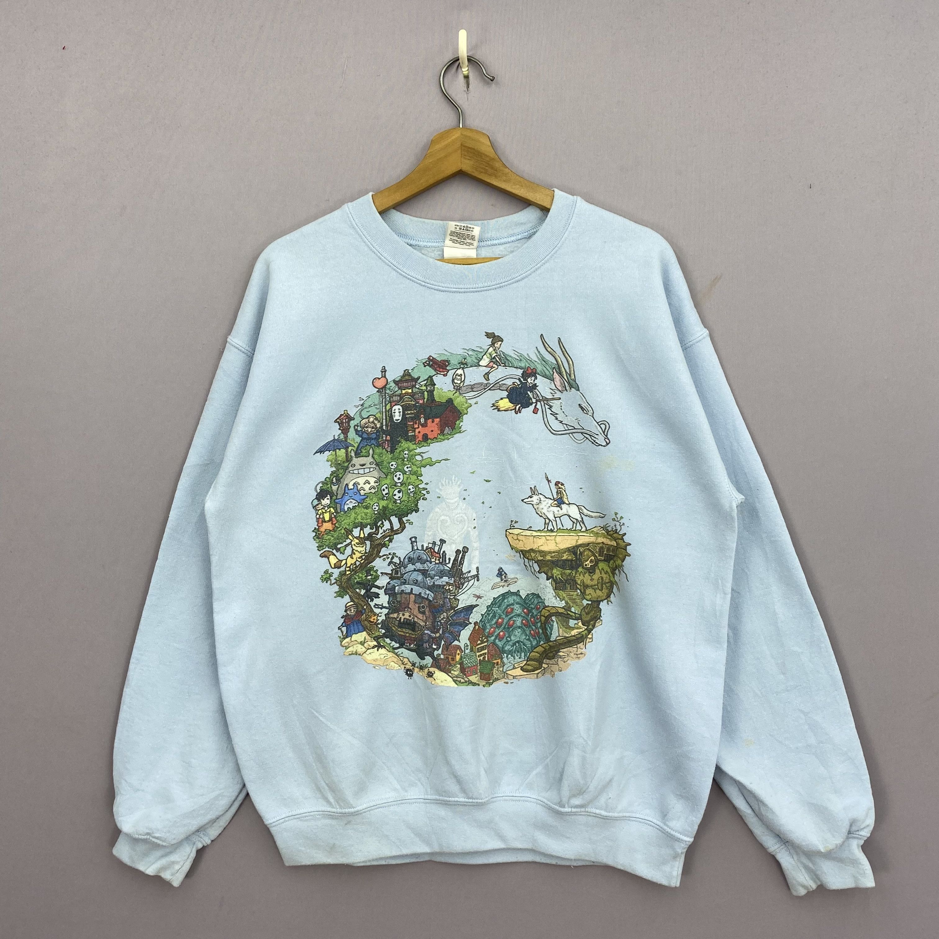 Anime Vintage Studio Ghibli Sweater Y2K Japanese Anime Sweatshirt Size US M / EU 48-50 / 2 - 1 Thumbnail
