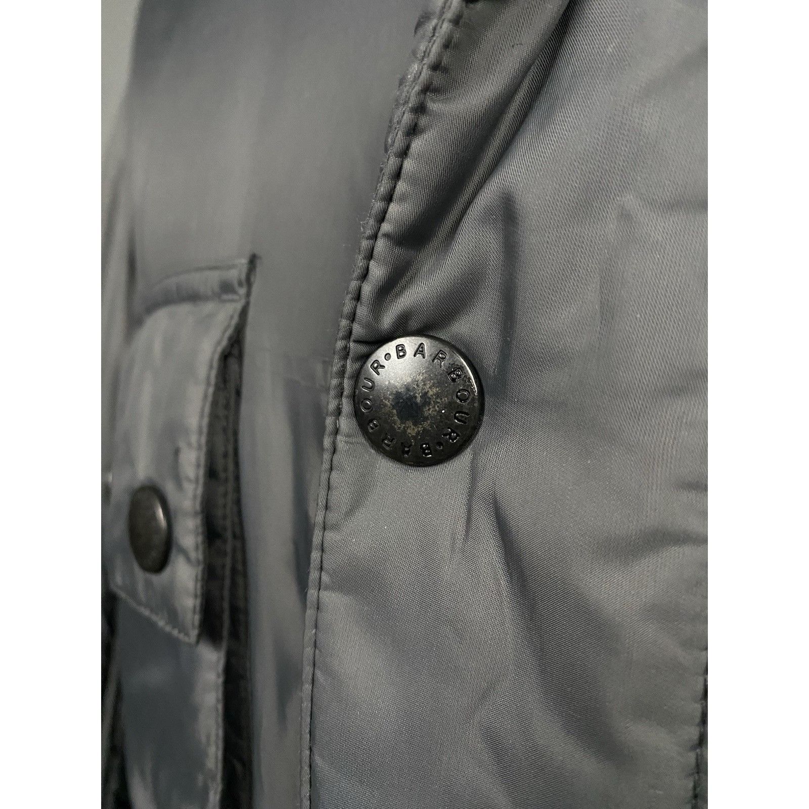 Barbour Barbour International Men's Gray Padded Belted Motorcycle Ja Size US XL / EU 56 / 4 - 8 Thumbnail