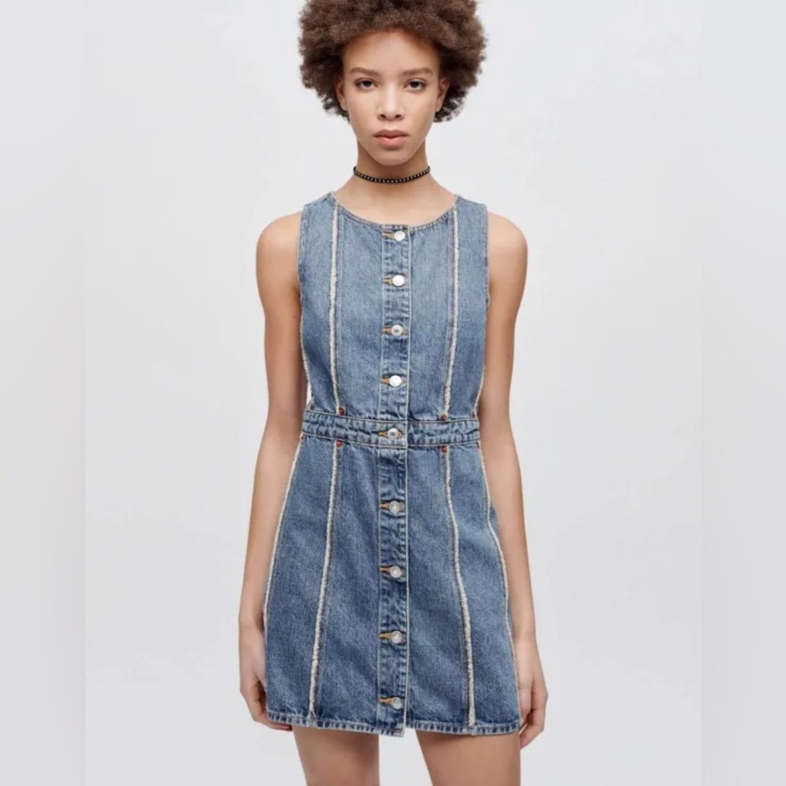New Re/Done Fray Denim Dress - Small - $425