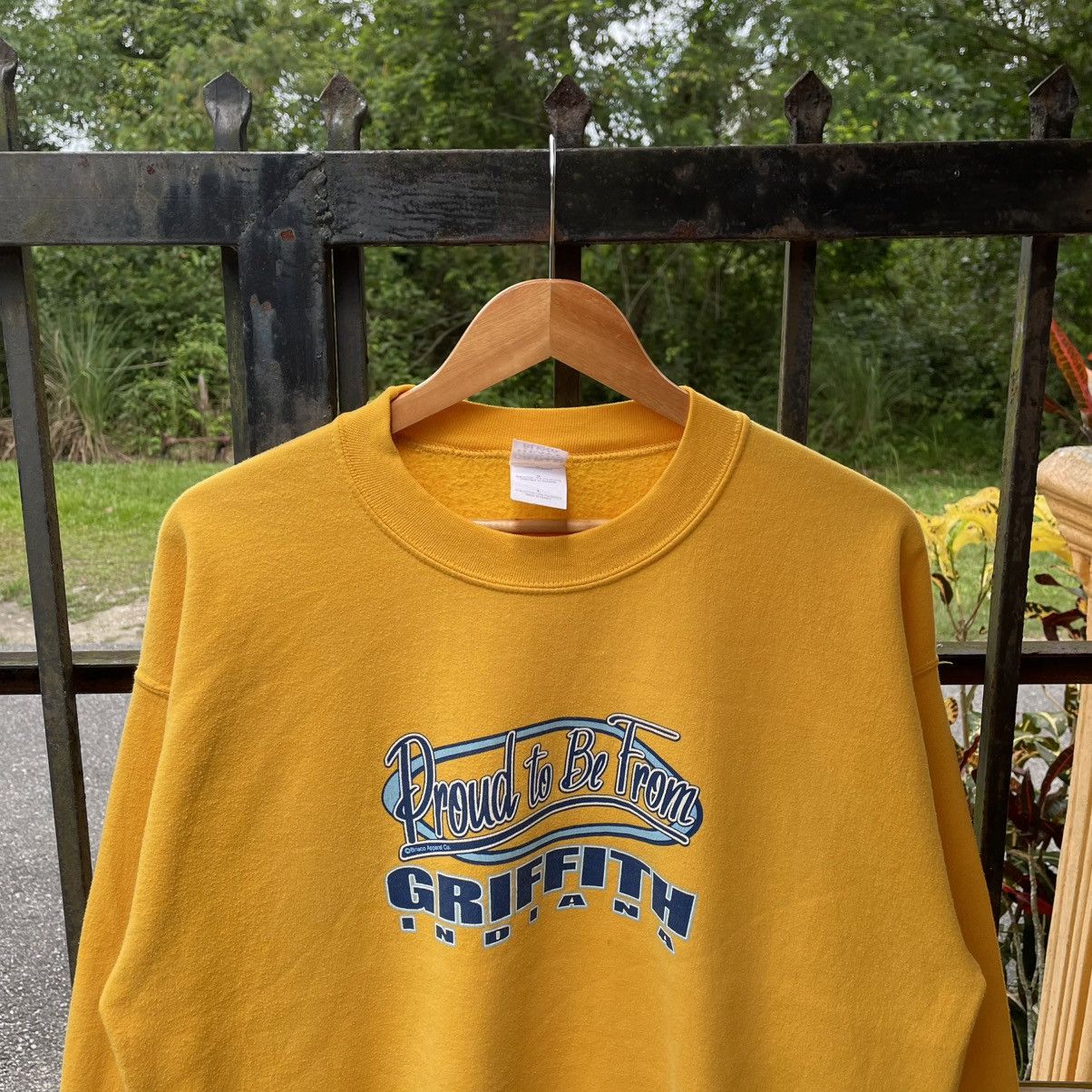 Gildan × Vintage 🔥Vintage Griffith Indiana Big Logo Spellout Sweatshirts Size US M / EU 48-50 / 2 - 4 Thumbnail
