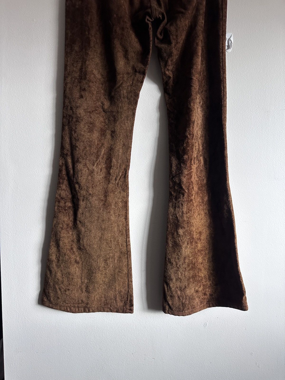 Vintage Vintage 70’s Hippie Flare Velvet Pants Size 30" / US 8 / IT 44 - 6 Thumbnail