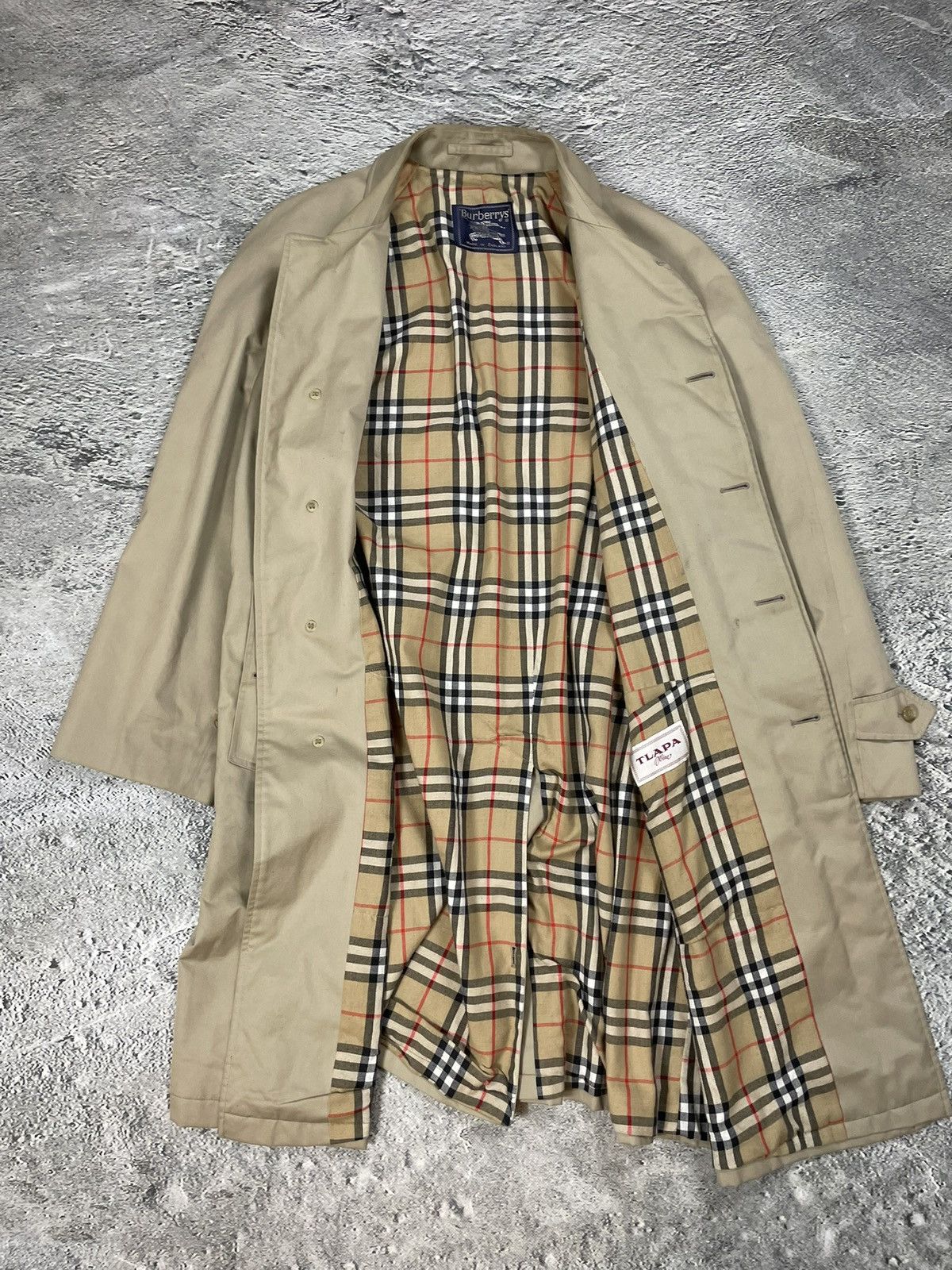 Burberry Burberrys trench coat beige wool lining vintage nova check Size US XL / EU 56 / 4 - 3 Thumbnail