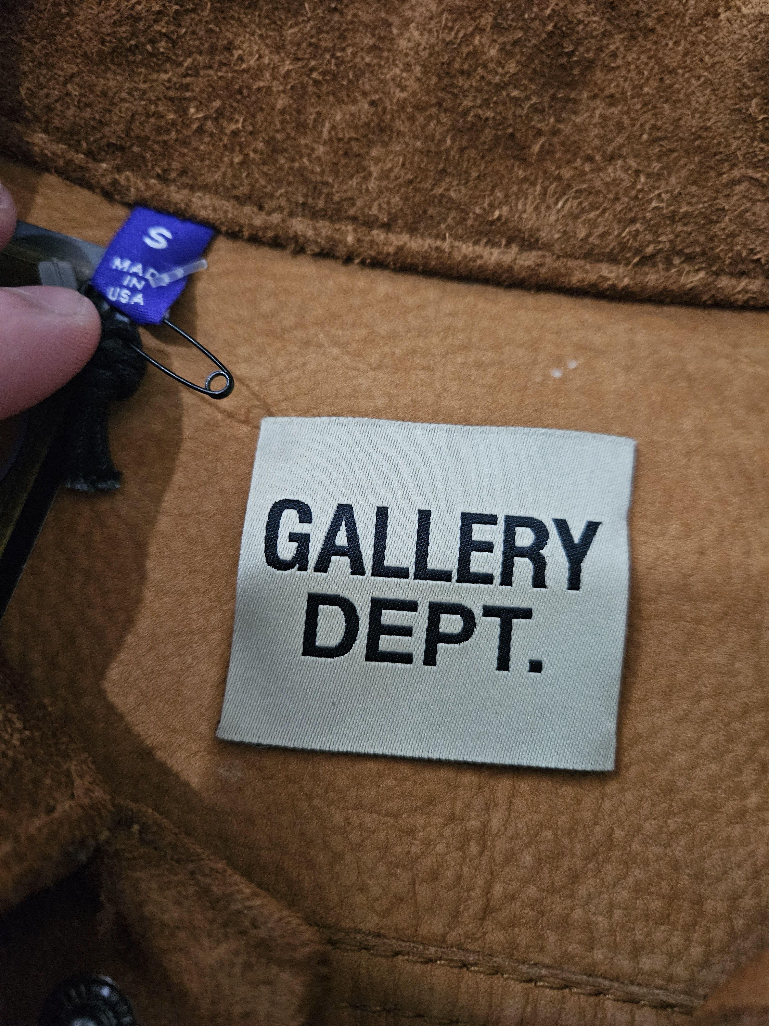 Gallery Dept. Rough Out Andy G Patch Western Beige Leather Jacket Size US S / EU 44-46 / 1 - 10 Thumbnail