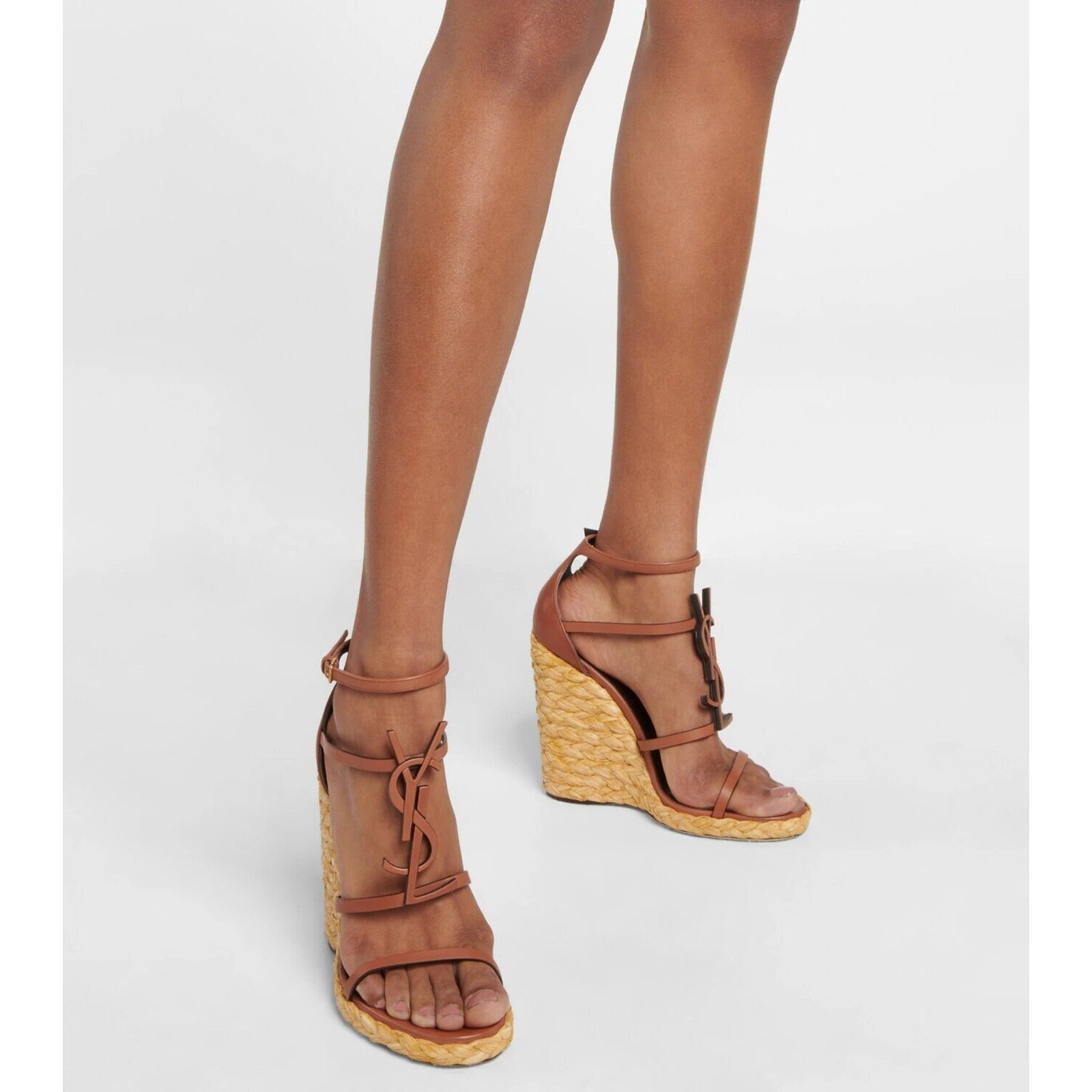 Yves Saint Laurent Saint Laurent YSL Logo Cassandra 105 Ankle Strap Heel 41 Size US 11 / IT 41 - 5 Thumbnail