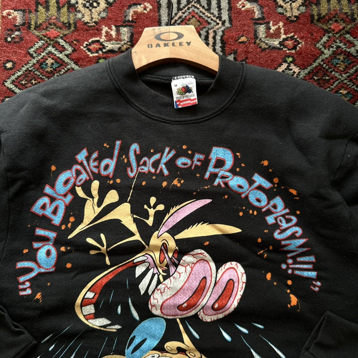 Nickelodeon Vintage 1992 Ren & Stimpy Crewneck Sweatshirt Nickelodeon Size US M / EU 48-50 / 2 - 7 Thumbnail