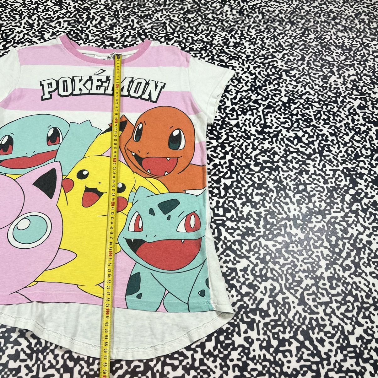 Pokemon Vintage Y2K Pokemon Anima Cartoon Over Print Japanese Tshirt Size M / US 6-8 / IT 42-44 - 14 Thumbnail