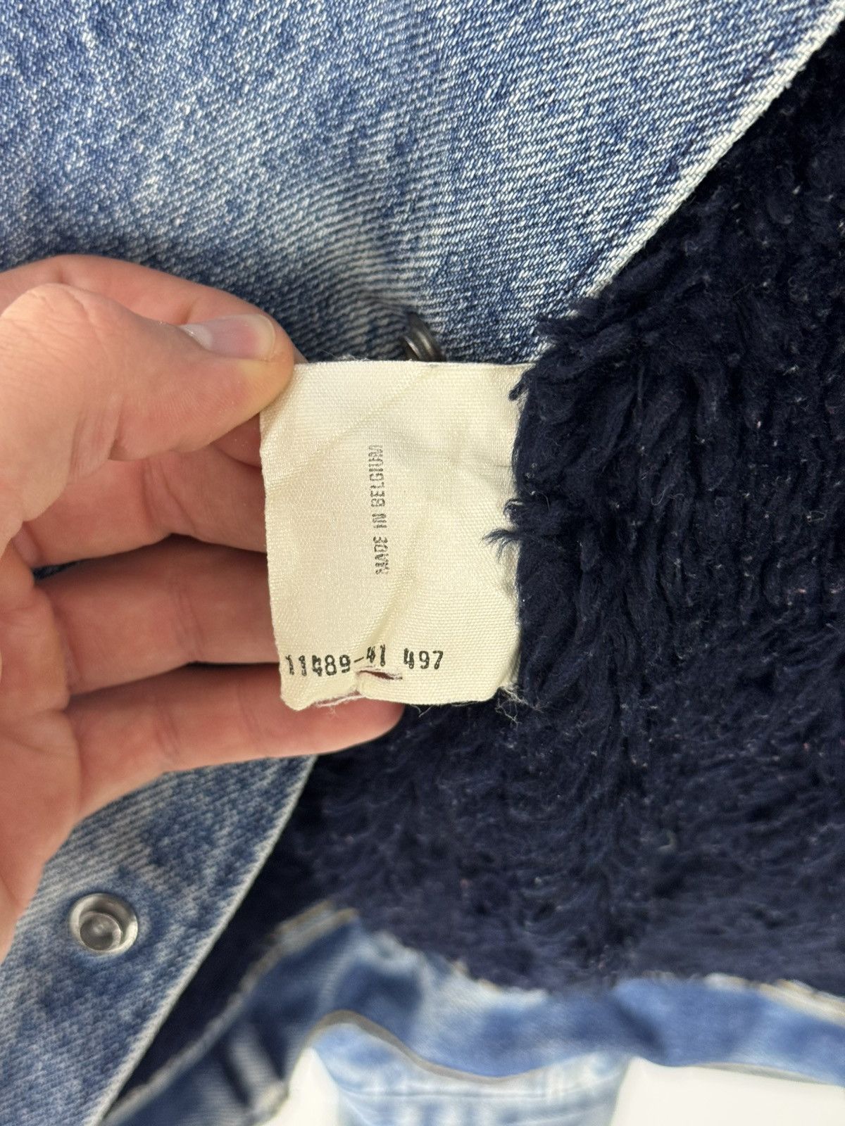 Lee 80’s Vintage Lee Roper Washed Denim Sherpa Jacket Size US L / EU 52-54 / 3 - 21 Thumbnail