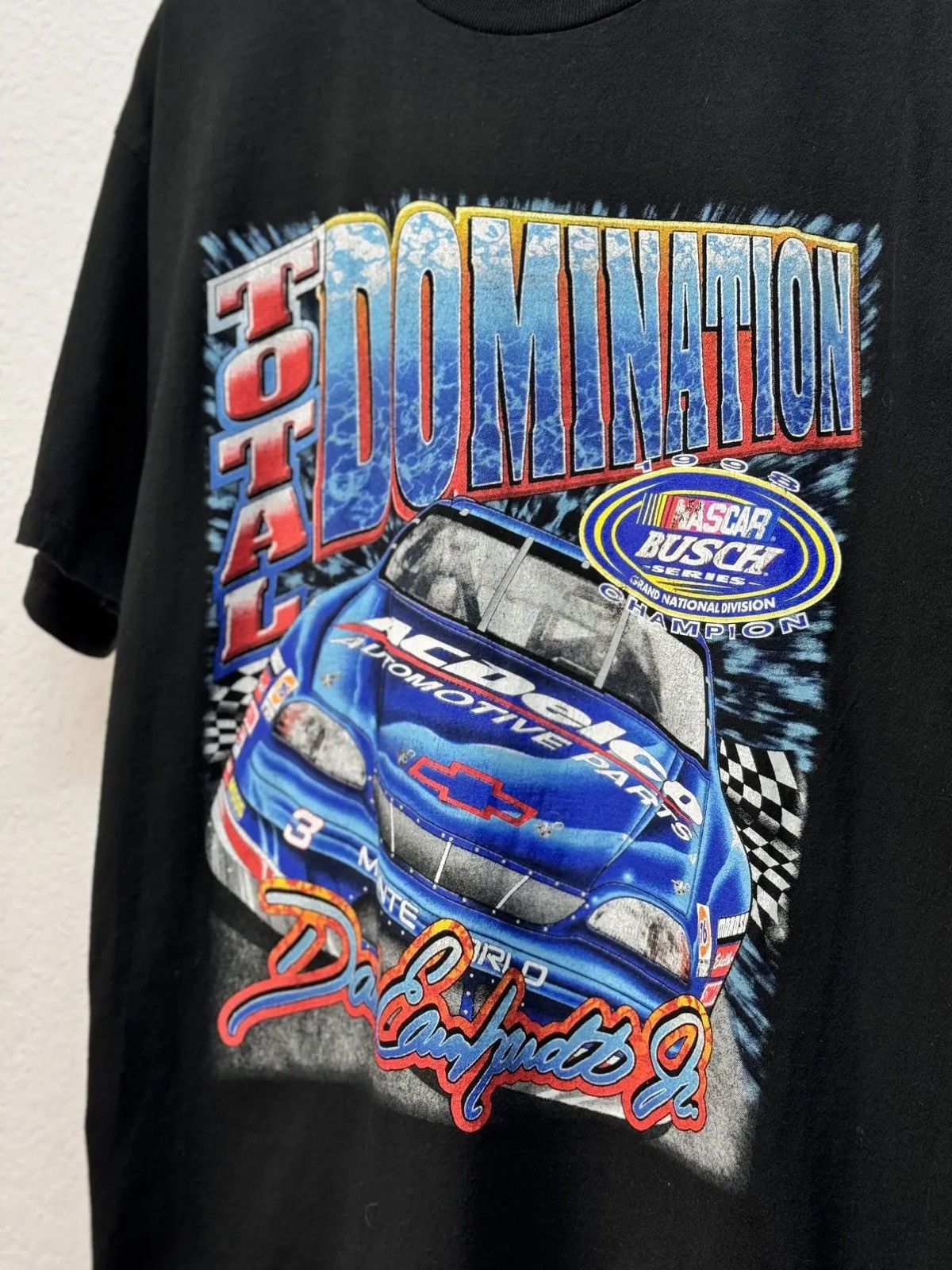 Band Tees × NASCAR × Vintage Vtg Vintage Dale Earnhardt Jr Total Domination 1998 Nascar Size US L / EU 52-54 / 3 - 3 Thumbnail
