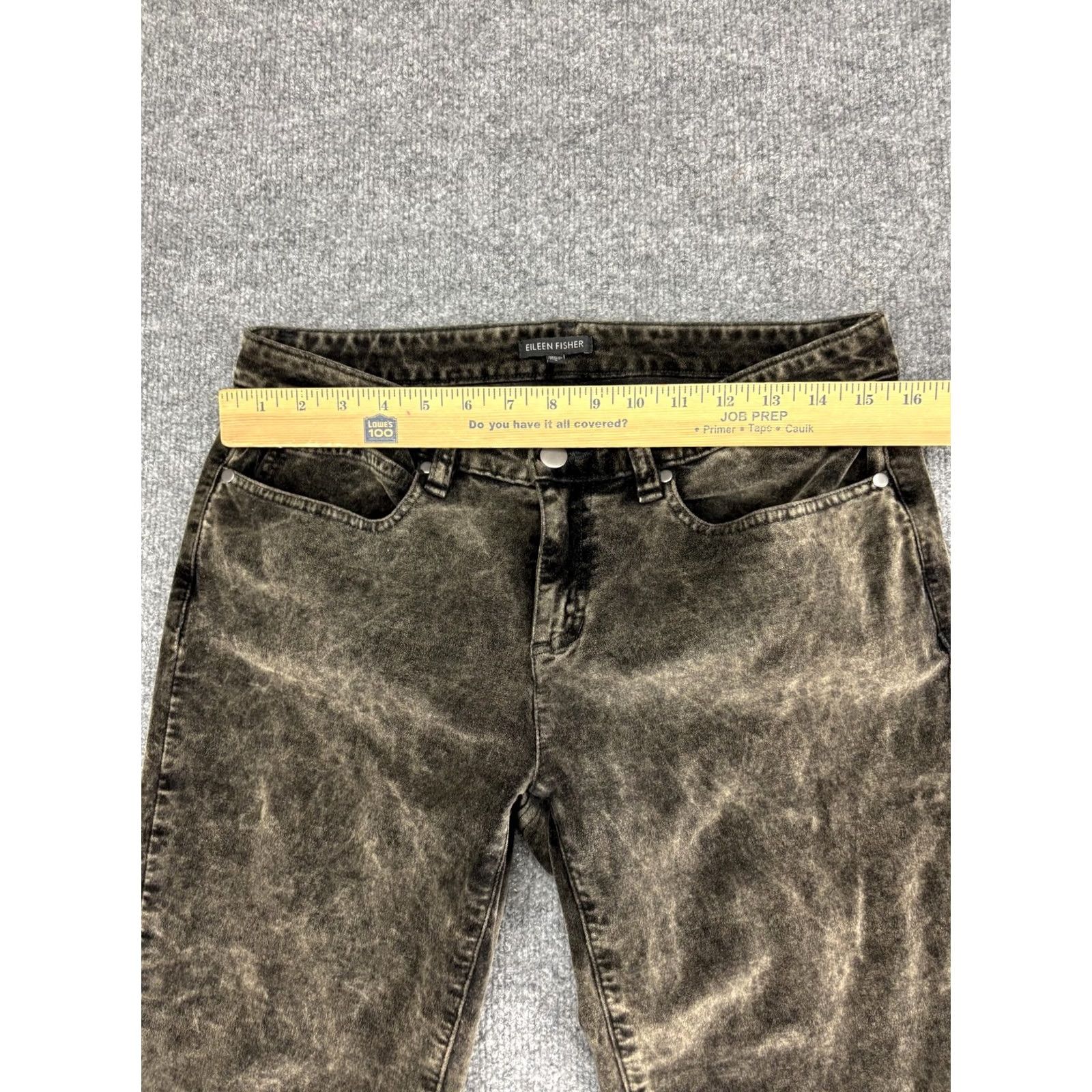 Eileen Fisher Eileen Fisher Jeans Womens 8 32 Brown Acid Wash Skinny Mid Rise Stretch Denim Size 30" / US 8 / IT 44 - 3 Thumbnail