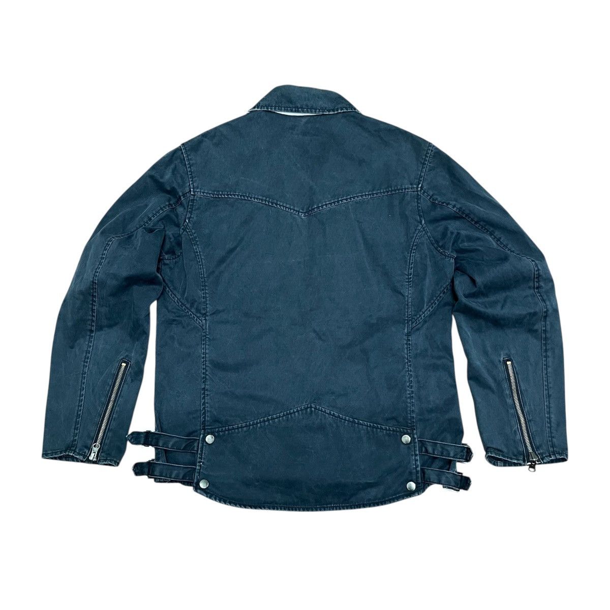 Japanese Brand 2000s Asymmetrical Jacket Power To People Punk Rock Size US M / EU 48-50 / 2 - 3 Thumbnail