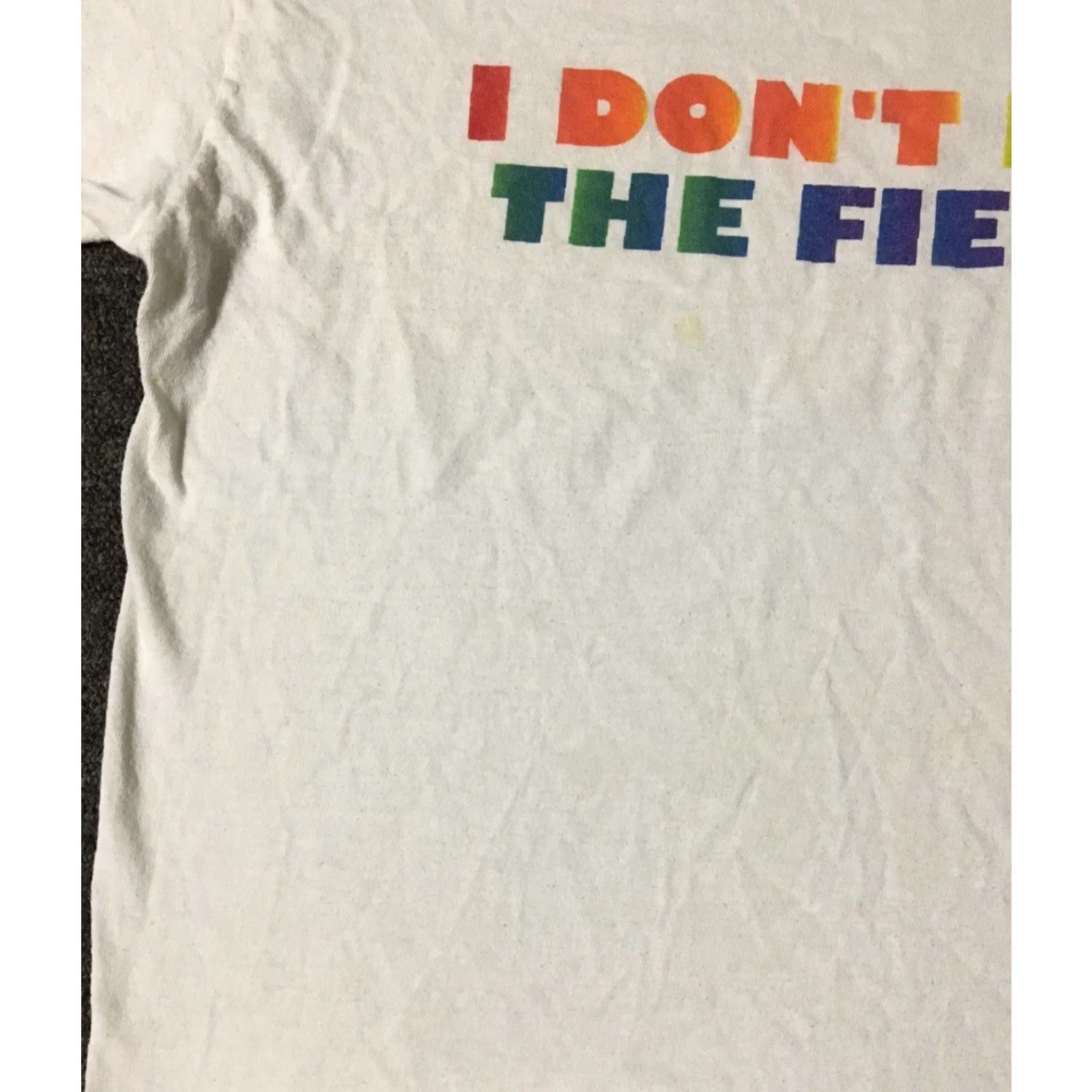 Reebok Vtg 90s Reebok I Dont Play The Field I Rule It Faded Shirt M White Mens T-Shirt Old School Grunge Sports USA Baseball Track Retro Logo Size US M / EU 48-50 / 2 - 6 Thumbnail