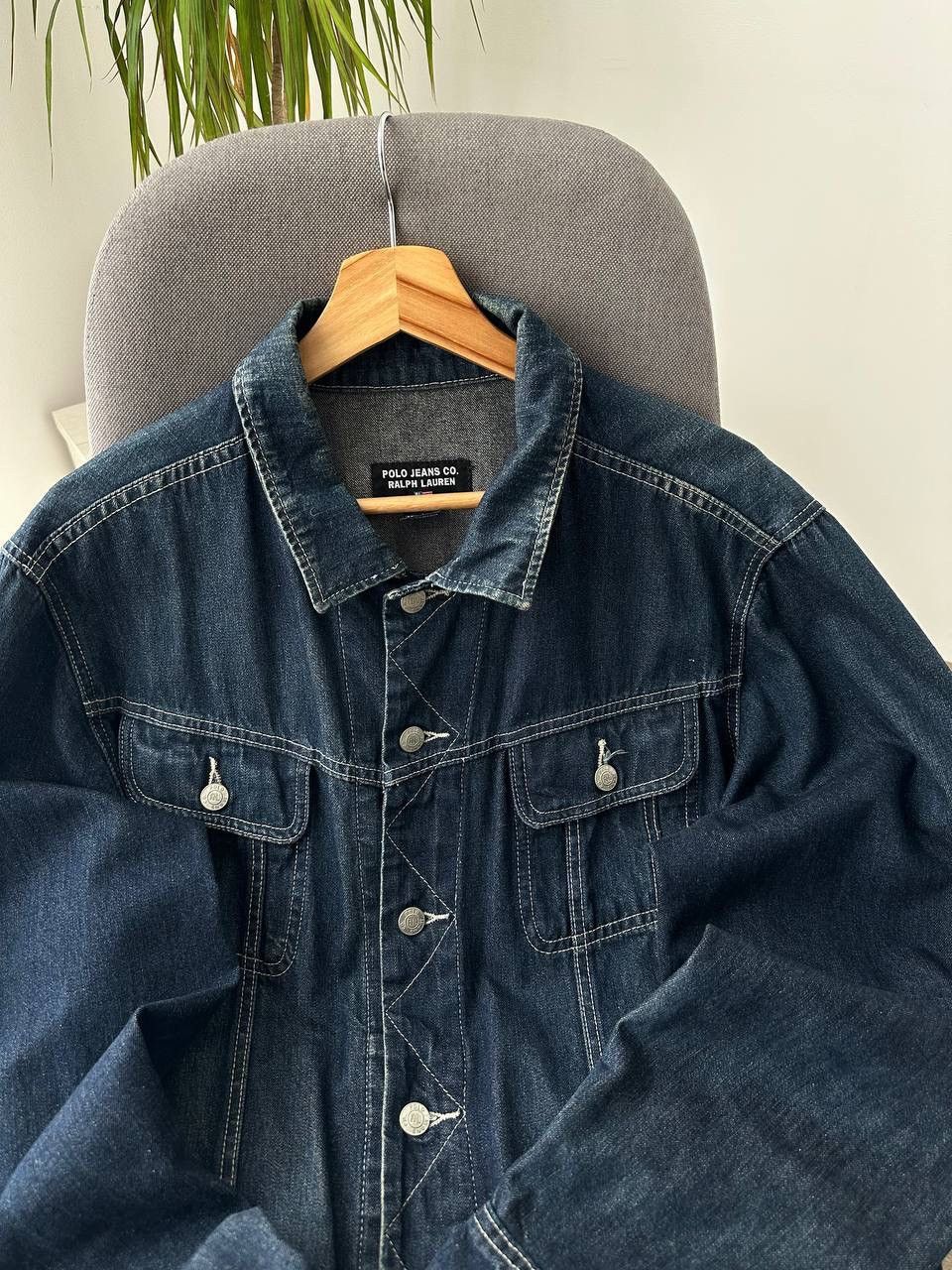 Polo Ralph Lauren × Vintage Vintage Polo Jeans Company PRL Denim Faded Pocket Jacket Size US L / EU 52-54 / 3 - 12 Thumbnail