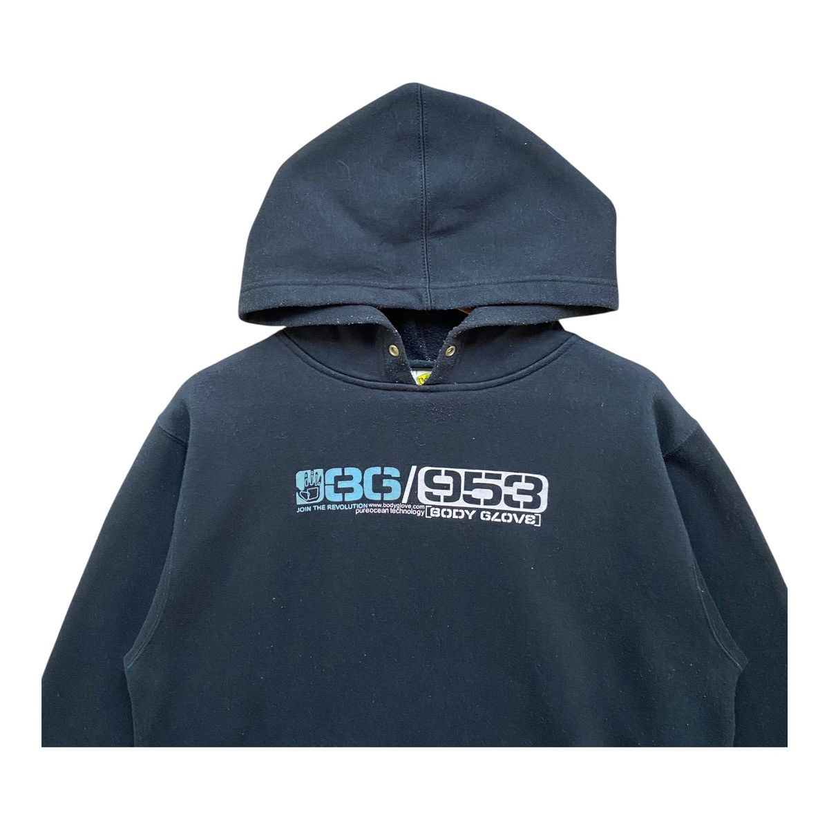 Body Glove Vintage Body Glove Hoodie Black Y2K Surf Style Medium Size US M / EU 48-50 / 2 - 2 Thumbnail