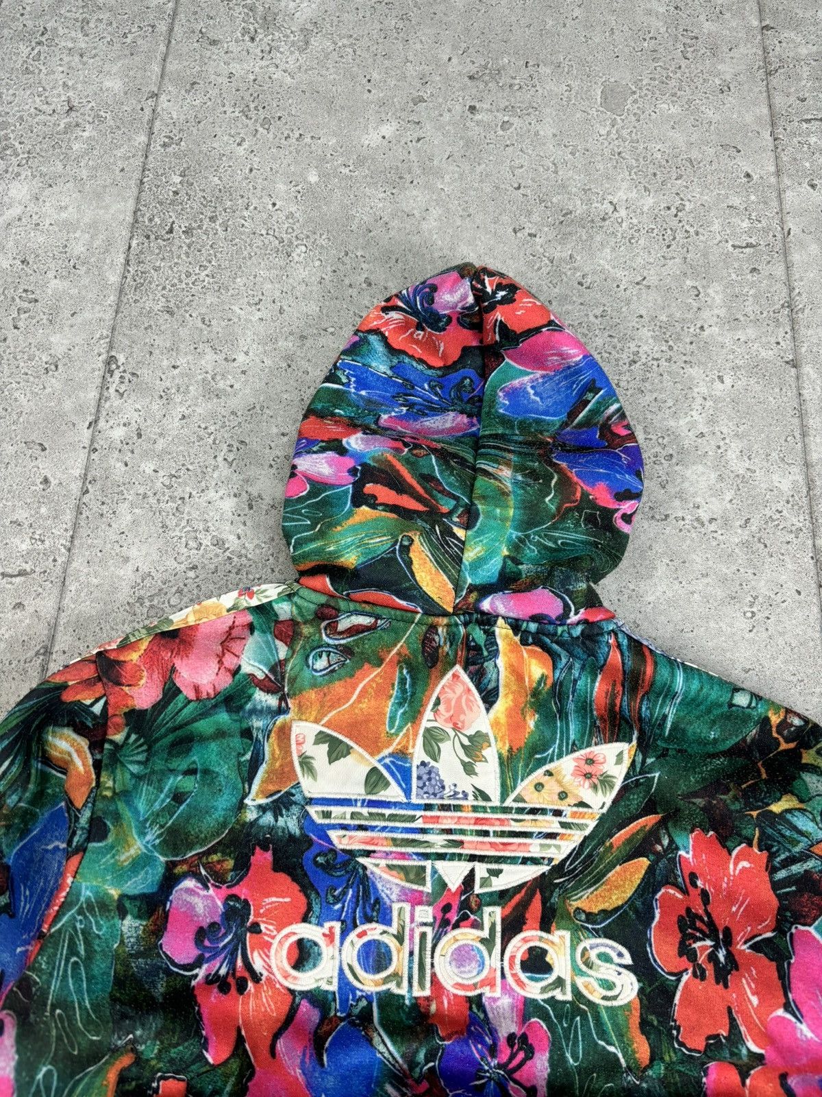 Adidas × Japanese Brand × Vintage Crazy Hip Hop Rap Adidas ZIP Up Hoodie 90s Big Logo 3 Stripe Size US M / EU 48-50 / 2 - 3 Thumbnail