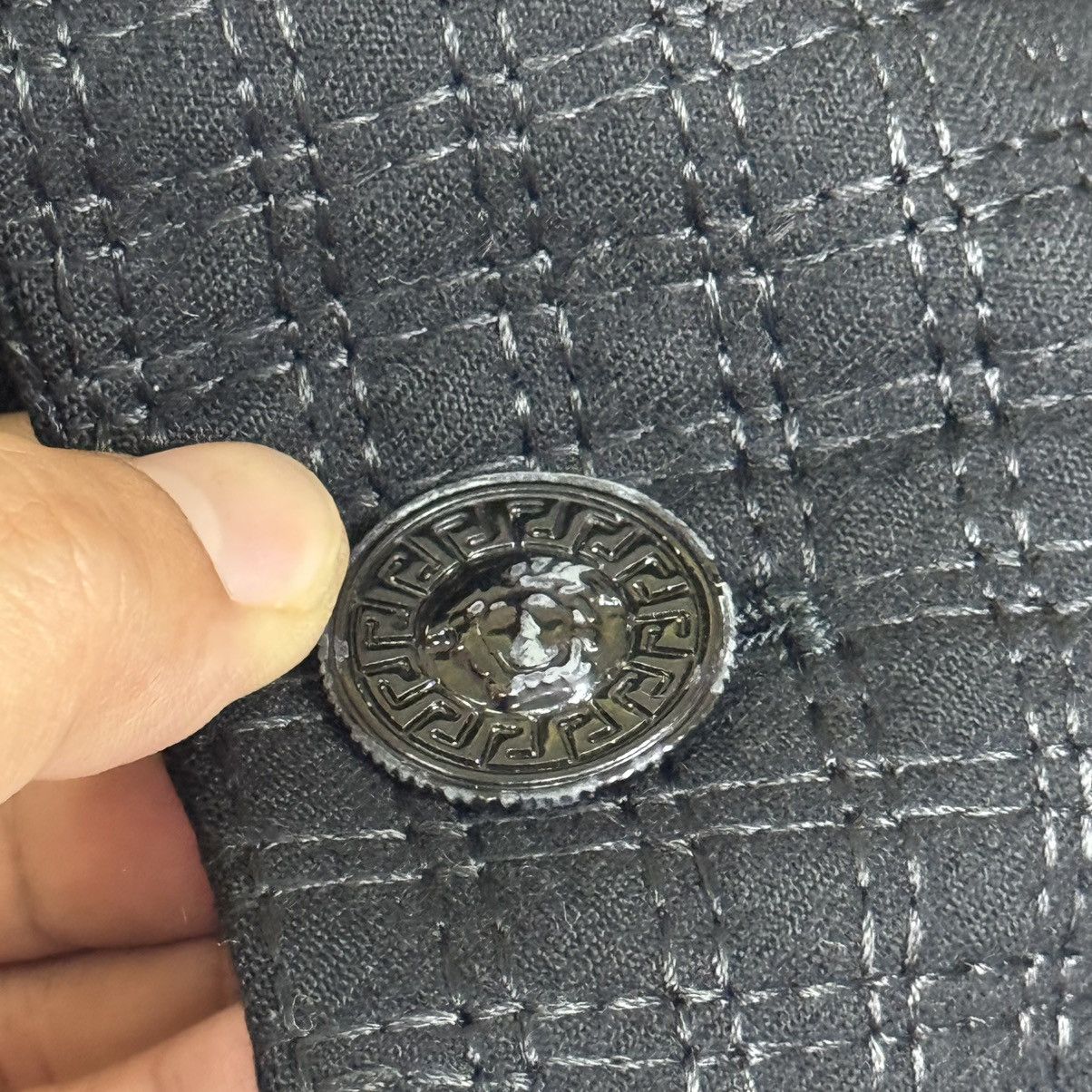 Versace Gianni Versace Block Pattern Rare Italian Coat Size US M / EU 48-50 / 2 - 13 Thumbnail
