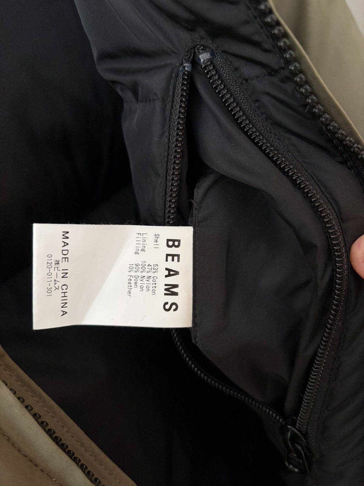 Beams Japan BEAMS Olive Puffer Down Jacket Size US L / EU 52-54 / 3 - 4 Thumbnail