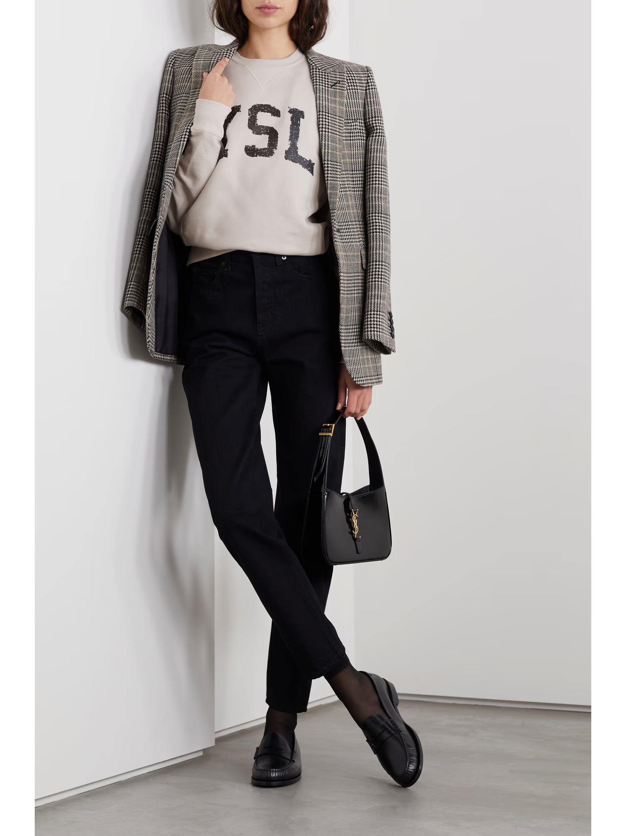 Saint Laurent Paris o1tp1o0125 Sweatshirt in White Size XL / US 12-14 / IT 48-50 - 2 Thumbnail