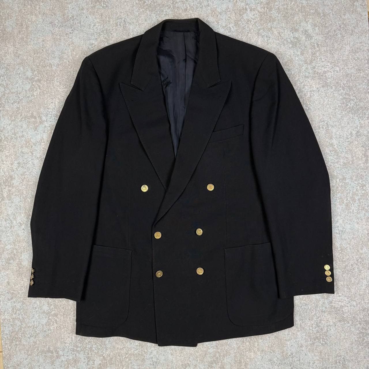 Burberry Burberry Double Breasted Blazer Golden Buttons Size XL Size 50R - 3 Thumbnail
