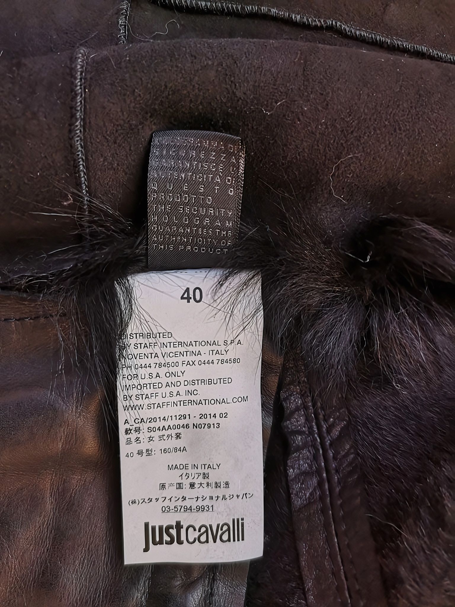 Roberto Cavalli RACCOON FUR LAMB LEATHER LONG COAT Size S / US 4 / IT 40 - 7 Thumbnail