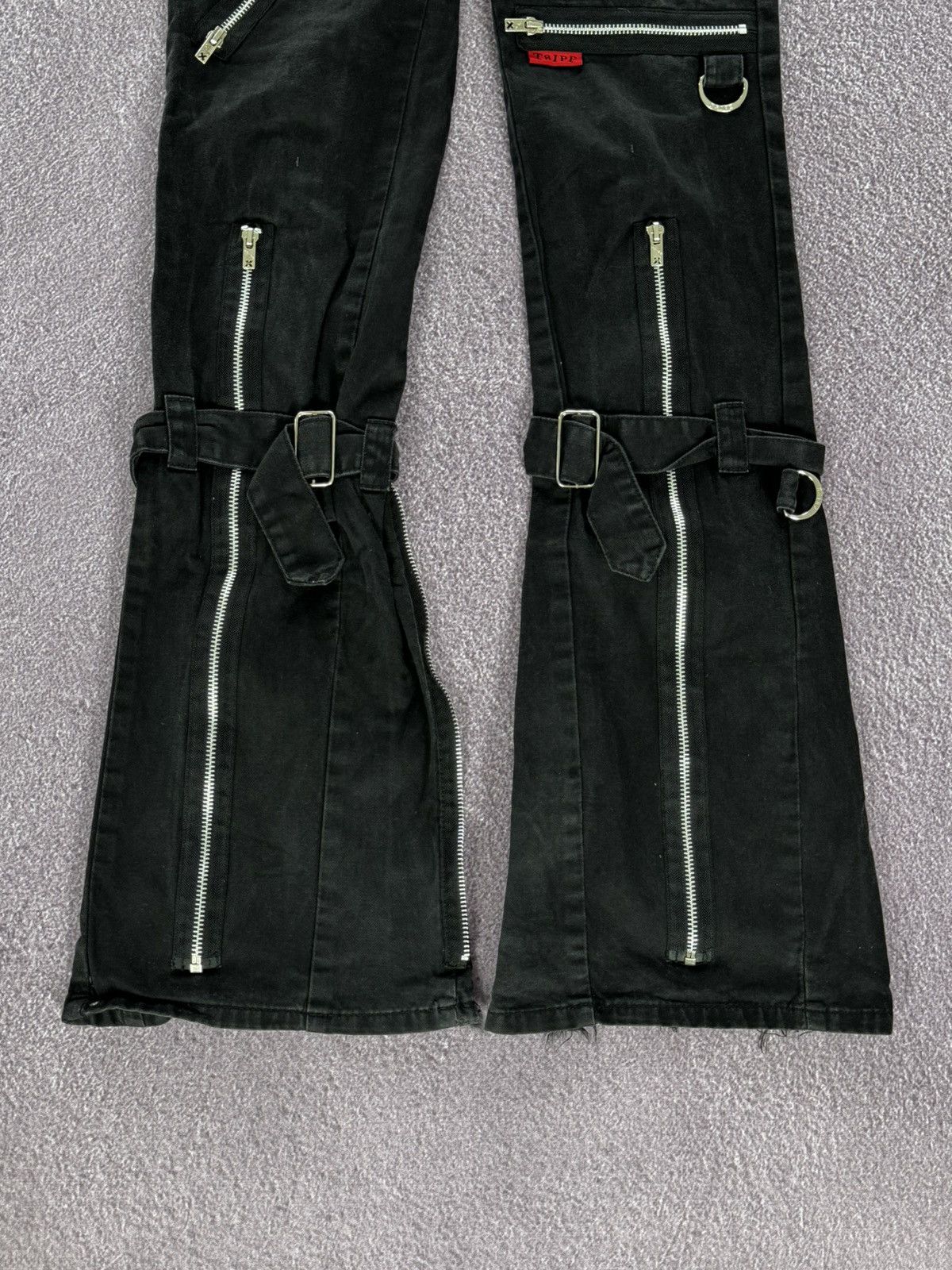 Tripp NYC Tripp Nyc Avant Garde Bondage Gothic Flared Pants Size 26" / US 2 / IT 38 - 4 Thumbnail