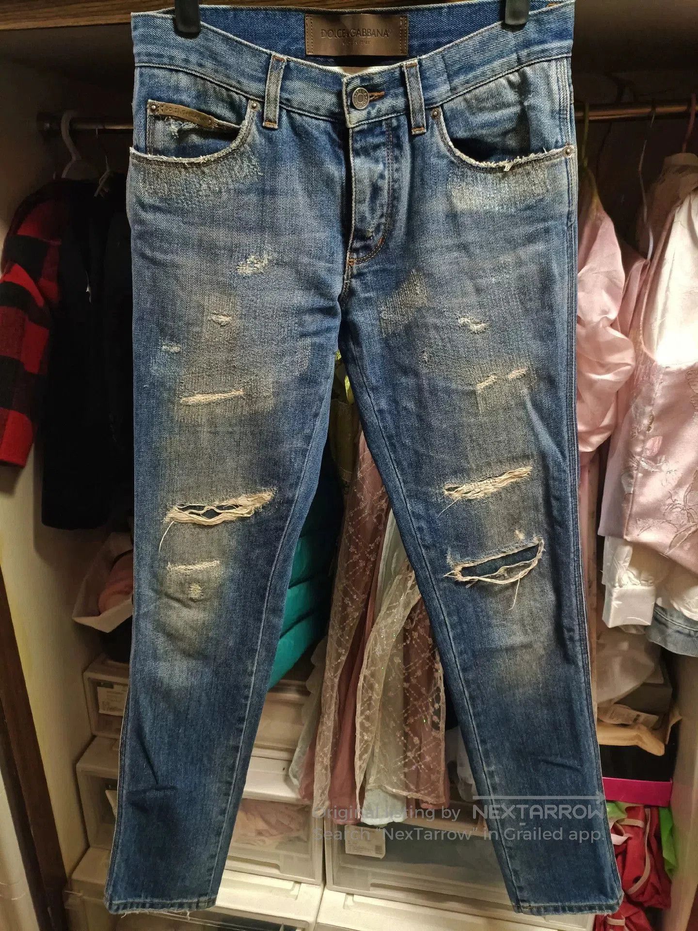 Dolce & Gabbana Dolce & Gabbana Angel Embroidery Jeans. Size US 28 / EU 44 - 2 Thumbnail