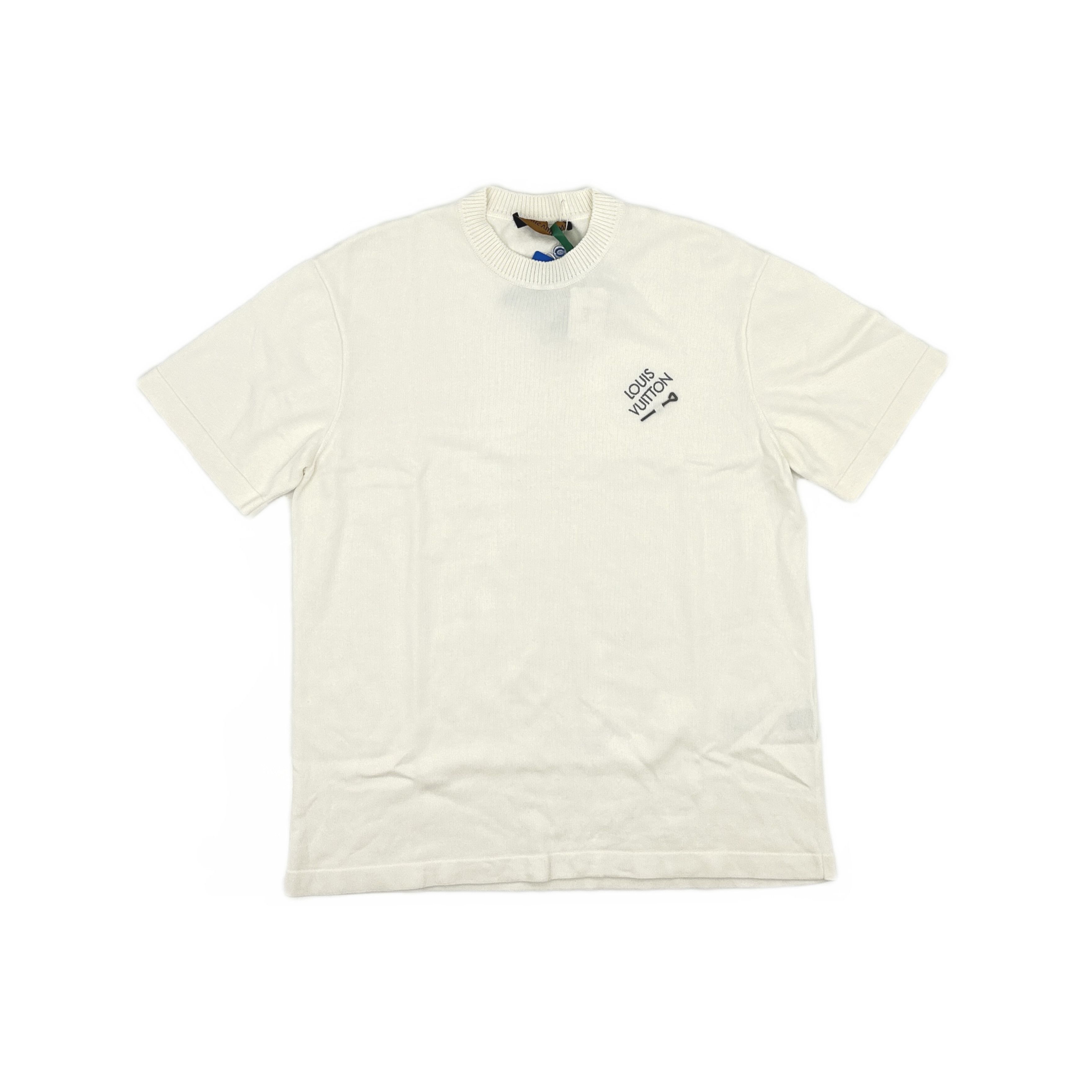 Louis Vuitton Louis Vuitton White Logo T-Shirt L Size US L / EU 52-54 / 3 - 1 Thumbnail