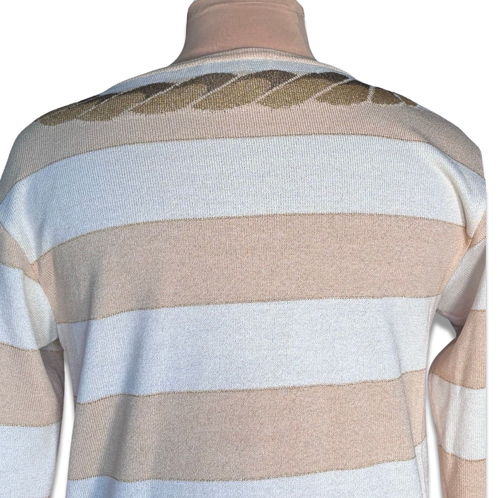 St. John Vintage St John Collection Nautical Rope Knit Tunic Sweater Size S / US 4 / IT 40 - 4 Thumbnail