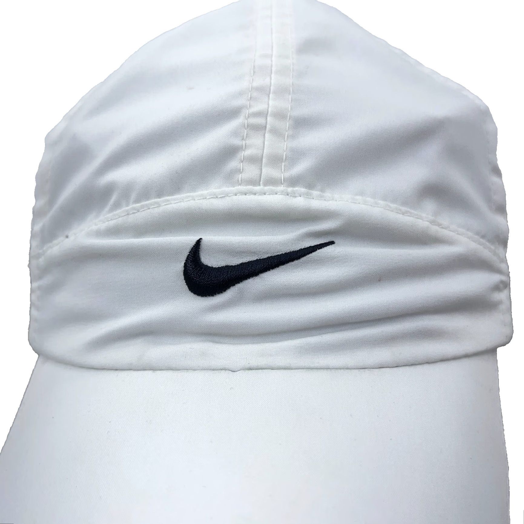Nike VINTAGE Nike Hat Cap White Black 7 Panel Tailwind 90's Y2k Running Cycling Rare Baseball Cap Men One Size Adult Mens Size ONE SIZE - 4 Thumbnail