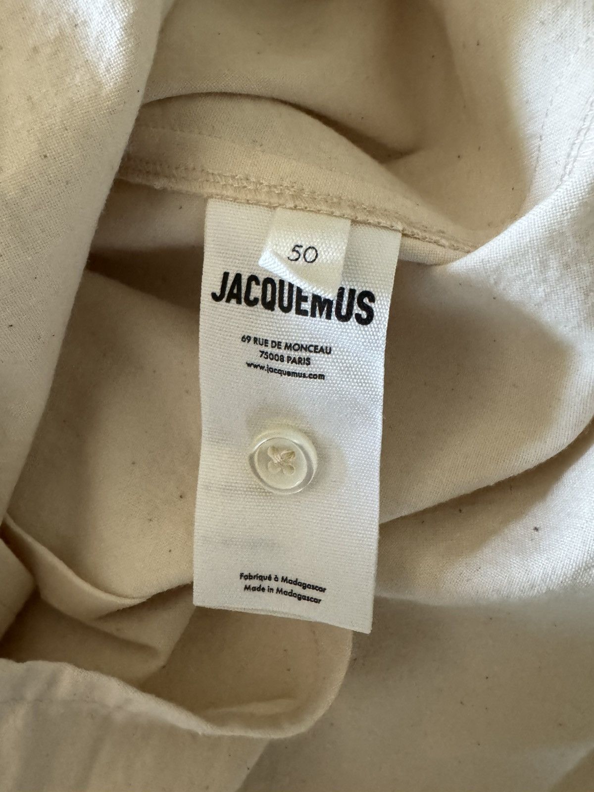 Jacquemus JACQUEMUS LE RAPHIA LA CHEMISE CORDAO SHIRT Size US M / EU 48-50 / 2 - 5 Thumbnail