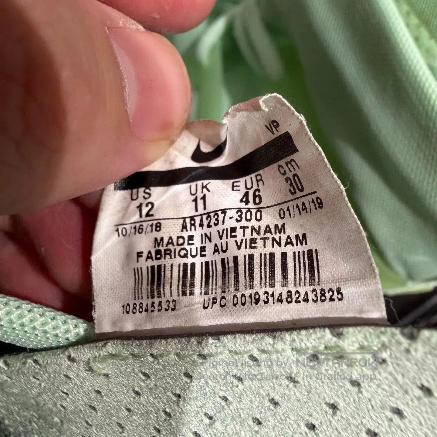 Fear of God Air Fear of God 1 Frosted Spruce. Size US 12 / EU 45 - 4 Thumbnail