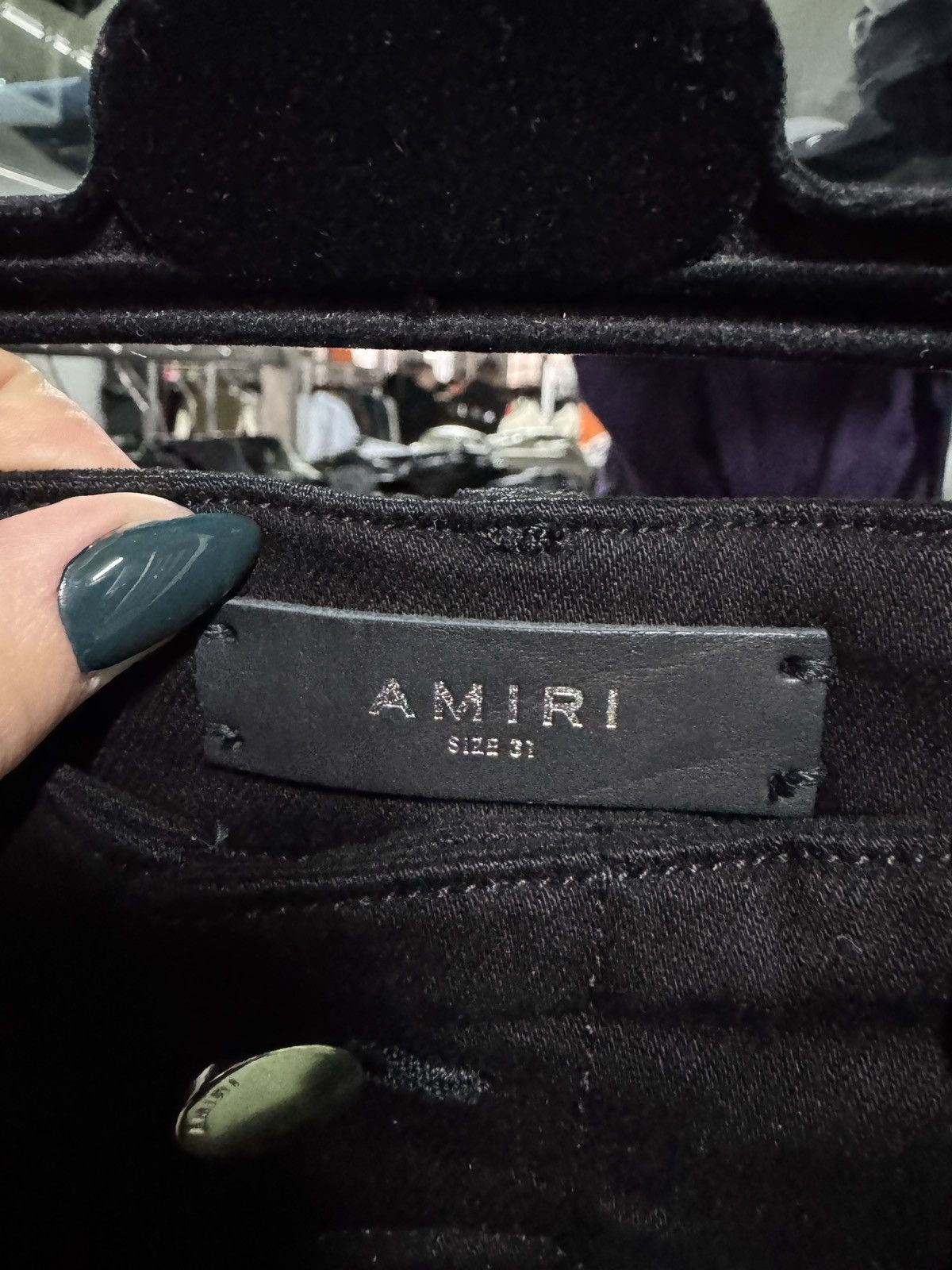 Amiri Last Size Amiri Tactical Black Cargo Denim Pants Size US 32 / EU 48 - 2 Thumbnail